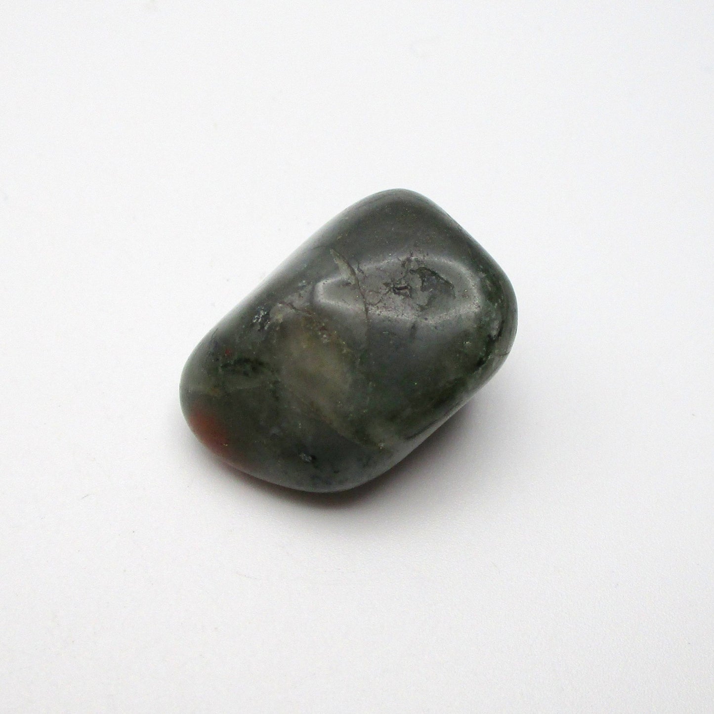 Bloodstone Tumbled Stone – 1″ × 0.75″ × 0.5″ | Crystal Cave Rocks