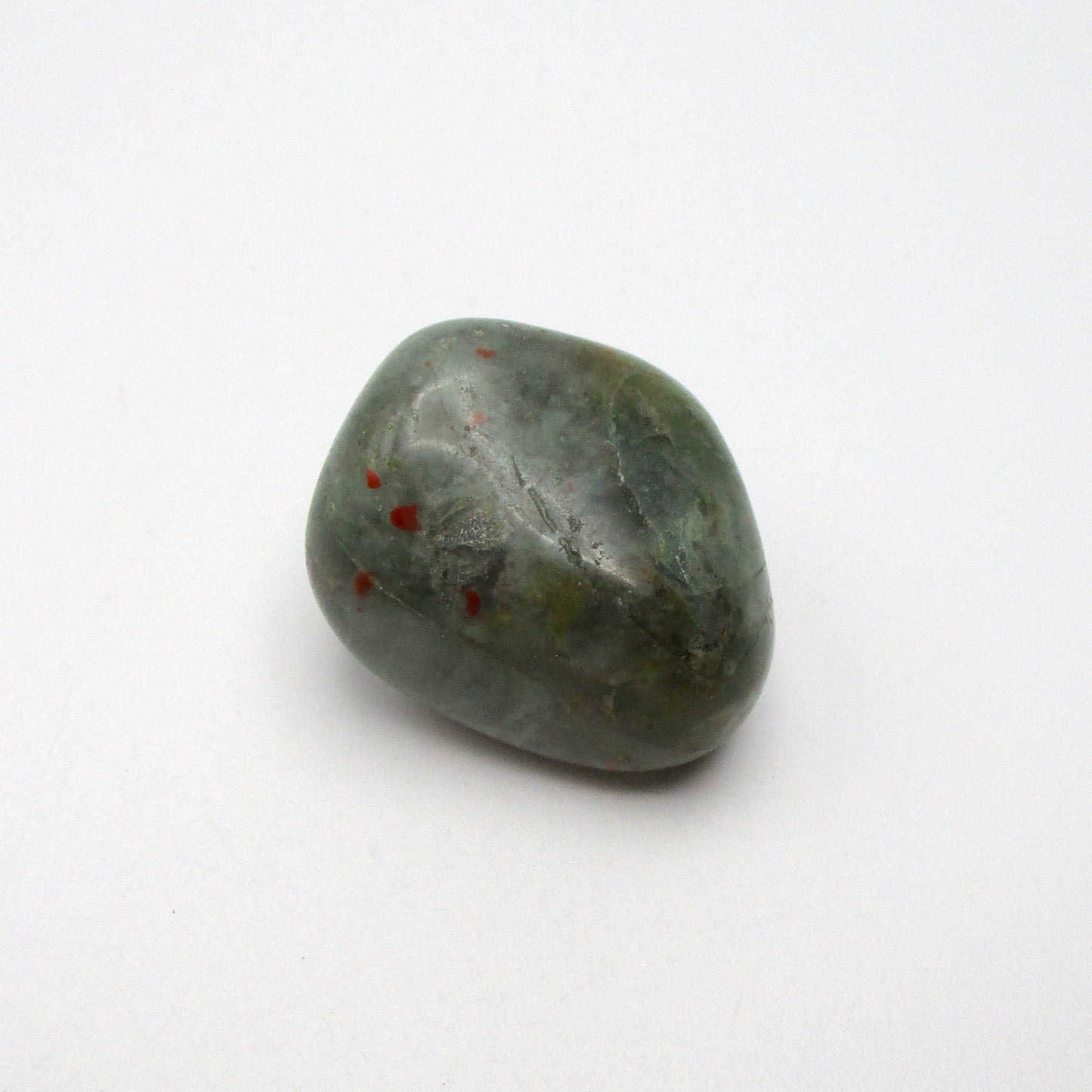 Bloodstone Tumbled Stone – 1″ × 0.75″ × 0.5″ | Crystal Cave Rocks