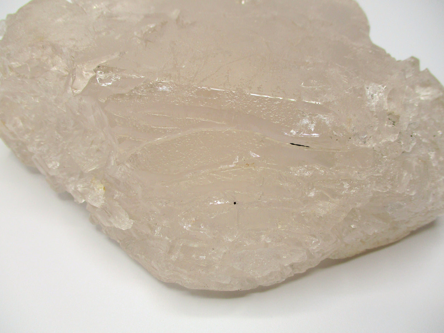 Raw Goshenite Crystal – Large Display Piece, Brazil (6" × 4.5")