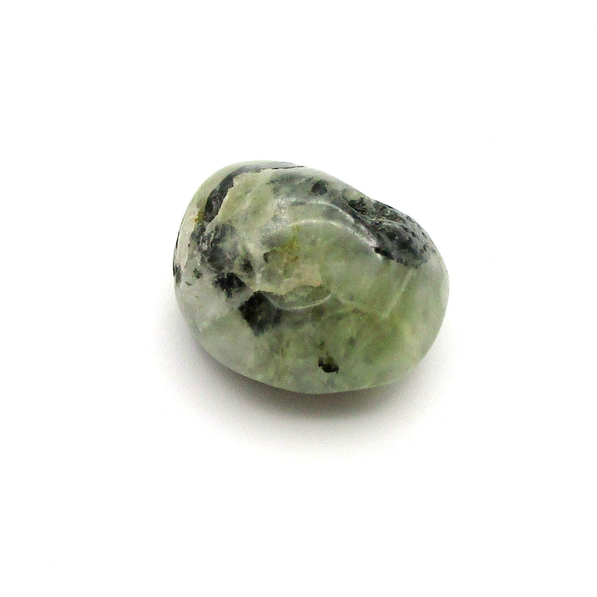 Amphibole Tumbled Stone – Actinolite, Epidote & Clinochlore | Medium (~0.75")