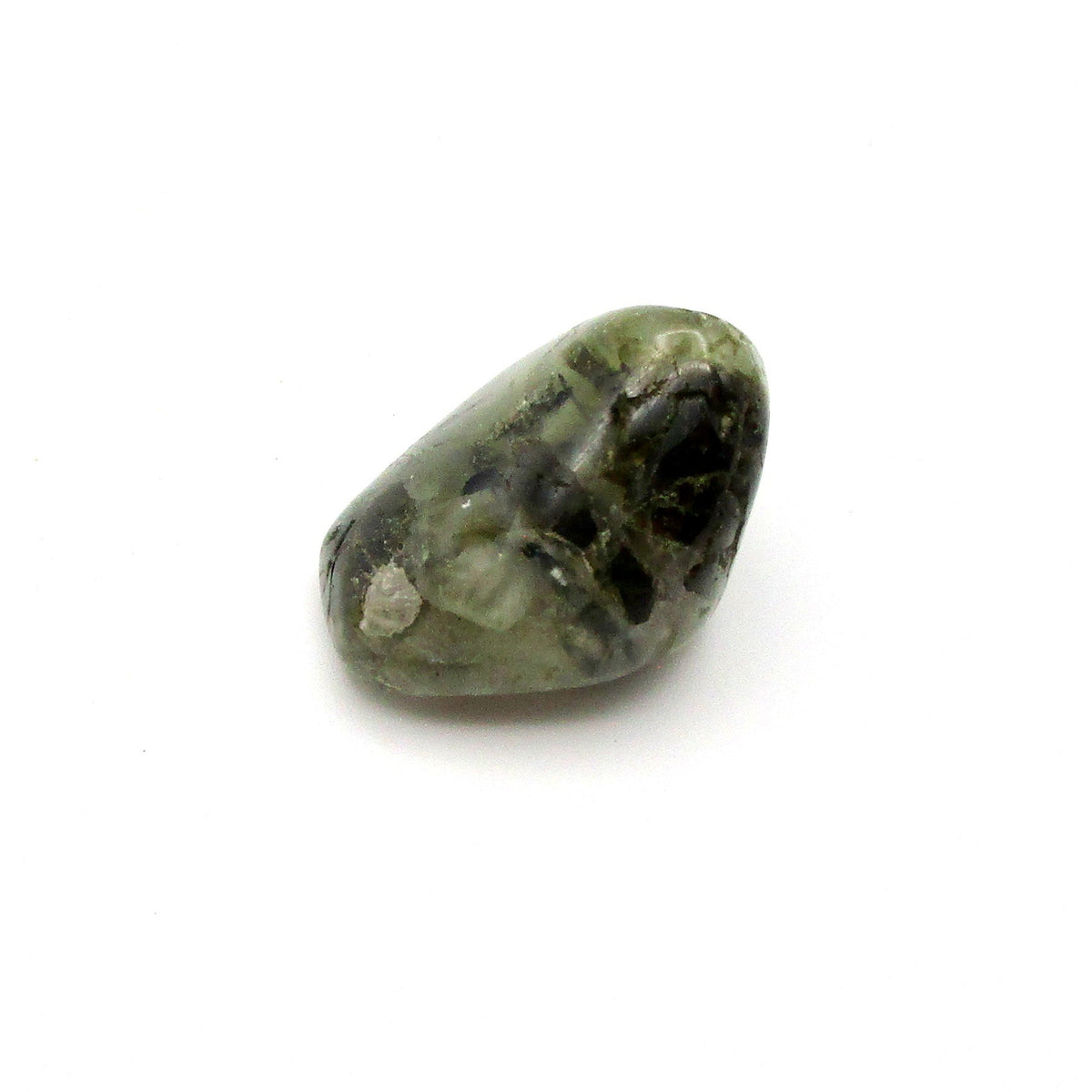 Amphibole Tumbled Stone – Actinolite, Epidote & Clinochlore | Large (~1")