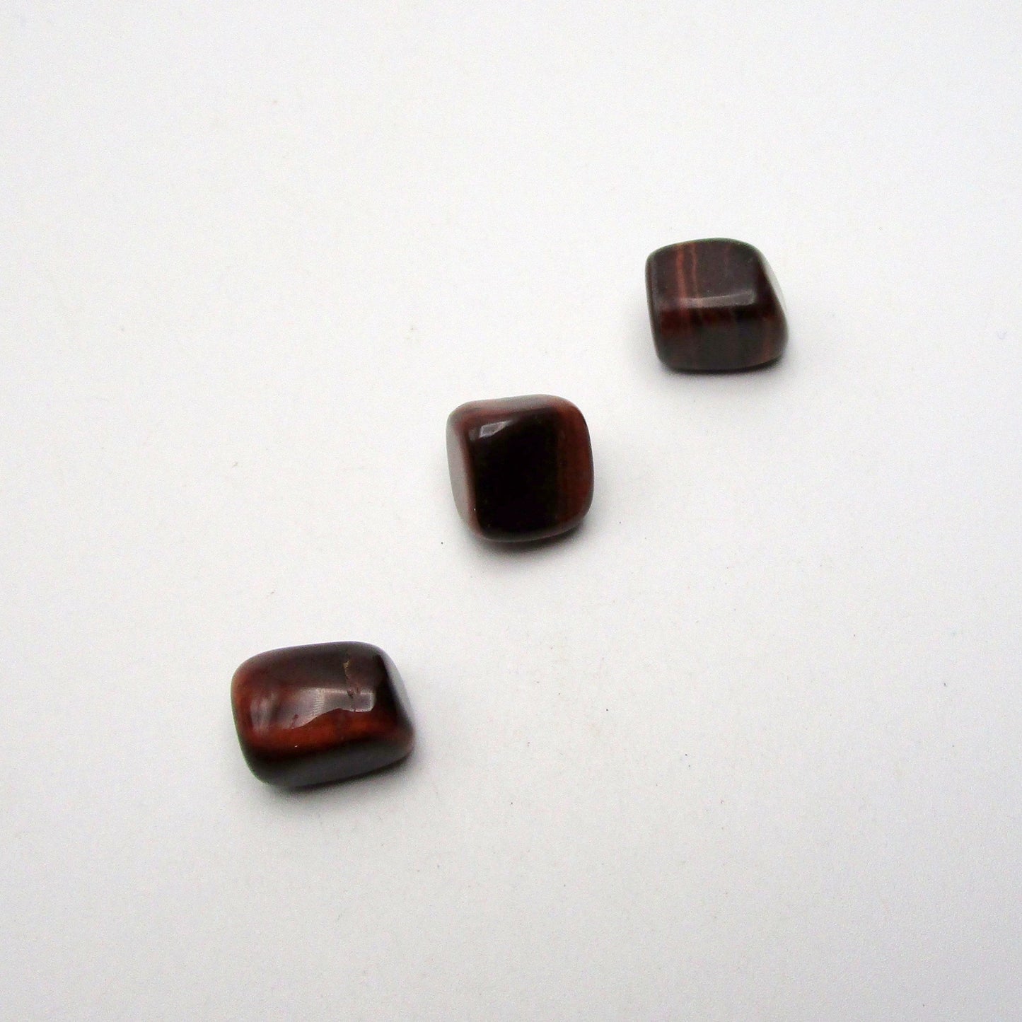 Red Tigers Eye Tumbled Stone Set of 3 – Specimen #13036
