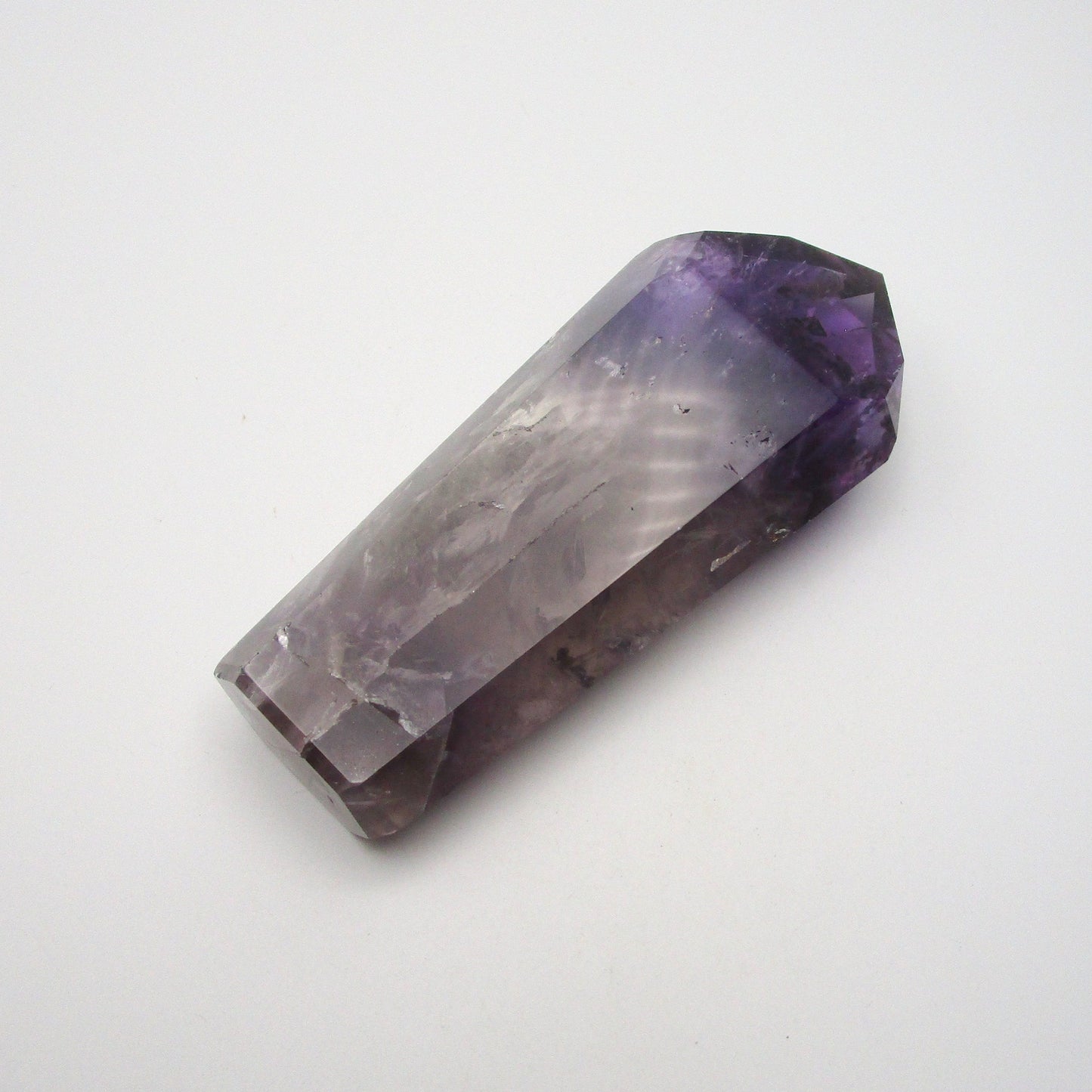 Brazilian Amethyst Point – Cut & Polished Collector Specimen (5" x 2" x 1")
