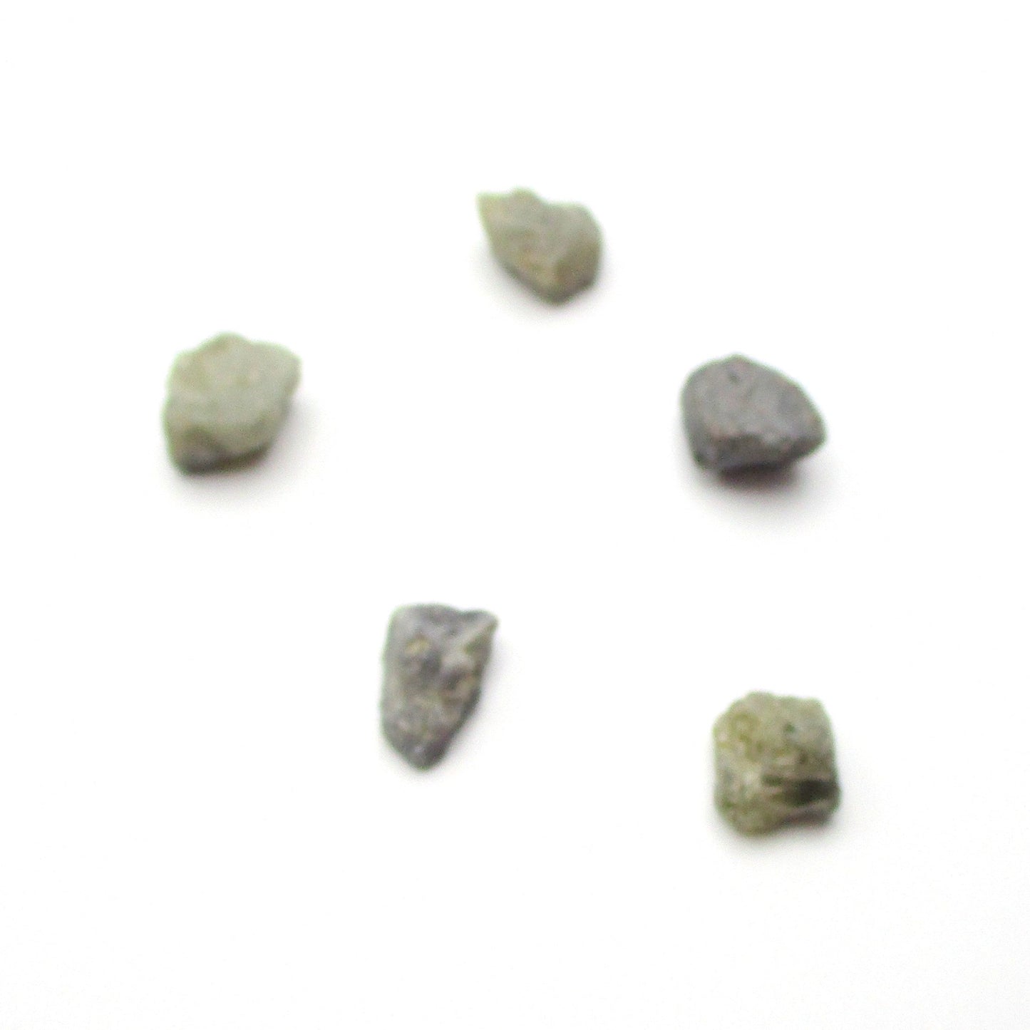 Chrysoberyl Crystal Set of 5 – 8mm | Raw Brazilian Chrysoberyl