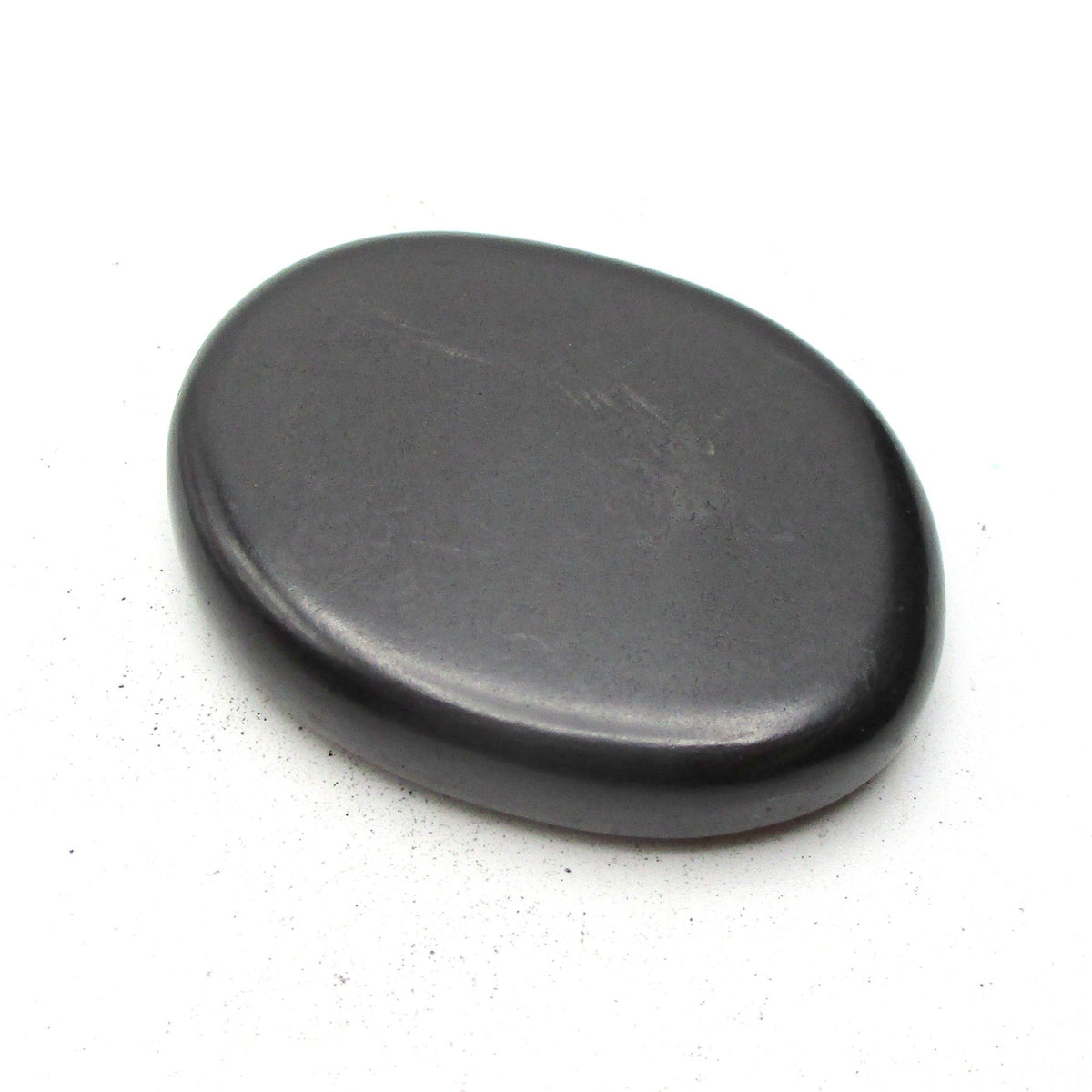 Shungite Palm Stone – Meditation & Grounding Crystal