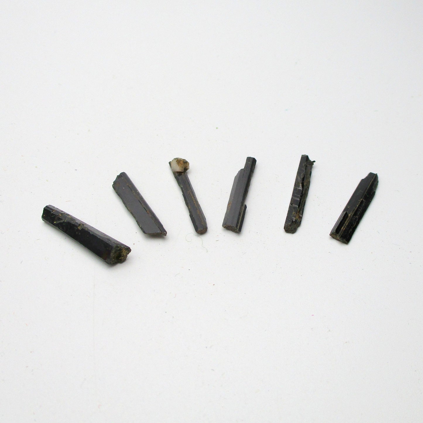 Aegirine Raw Crystal Set of 6 — Needle Slivers | 1" × 0.25" × 0.25"