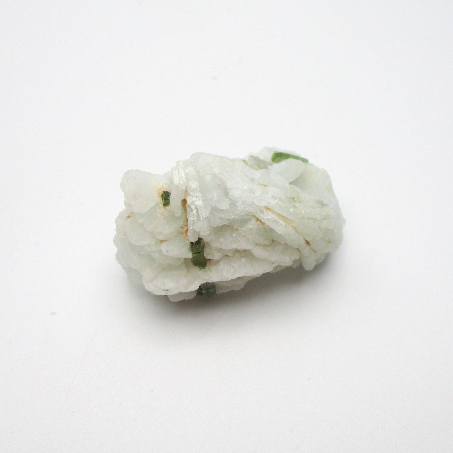 Green Tourmaline on Quartz