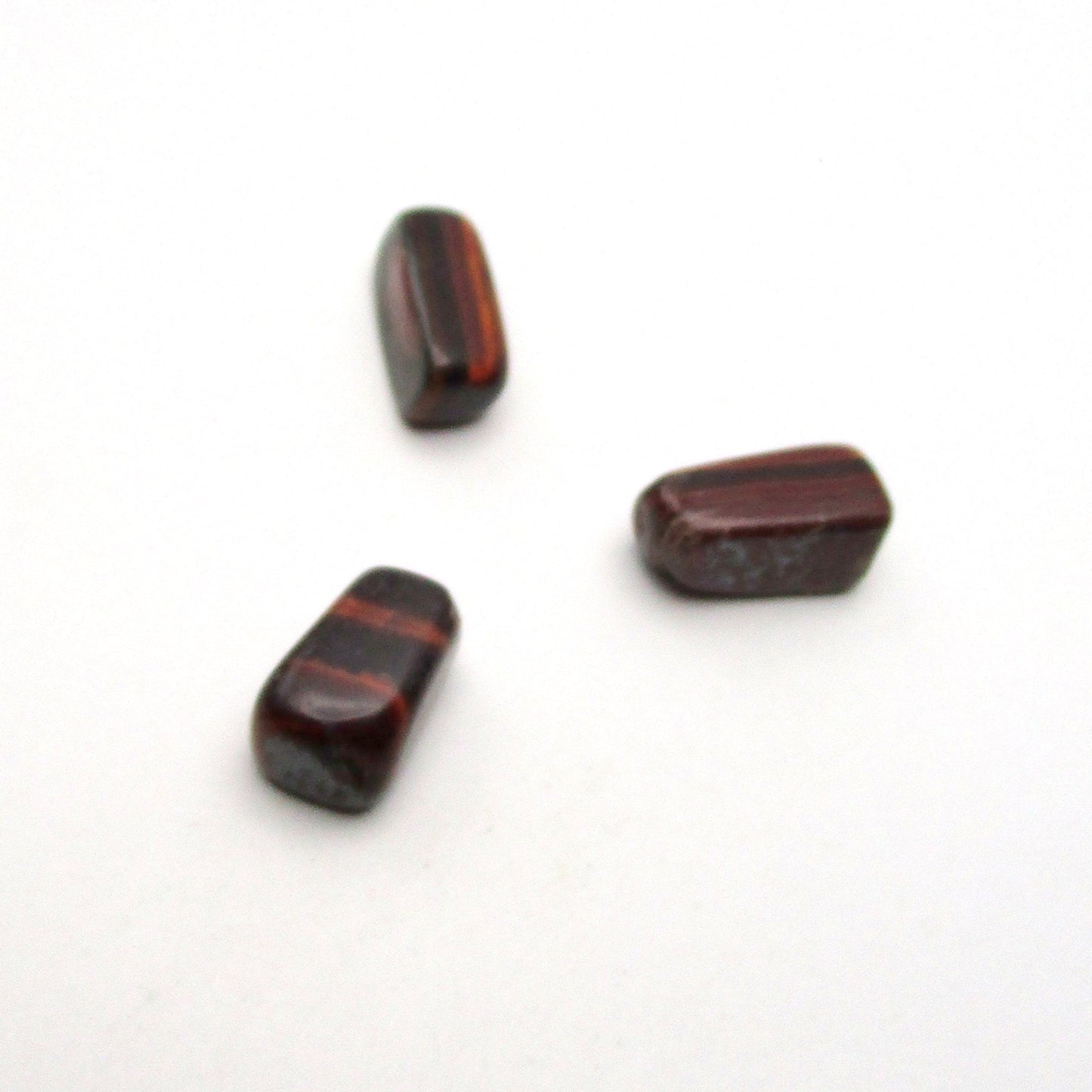 Red Tigers Eye Tumbled Stone Set of 3 – Specimen #13038