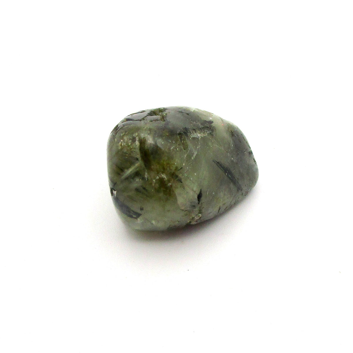 Amphibole Tumbled Stone on a white background