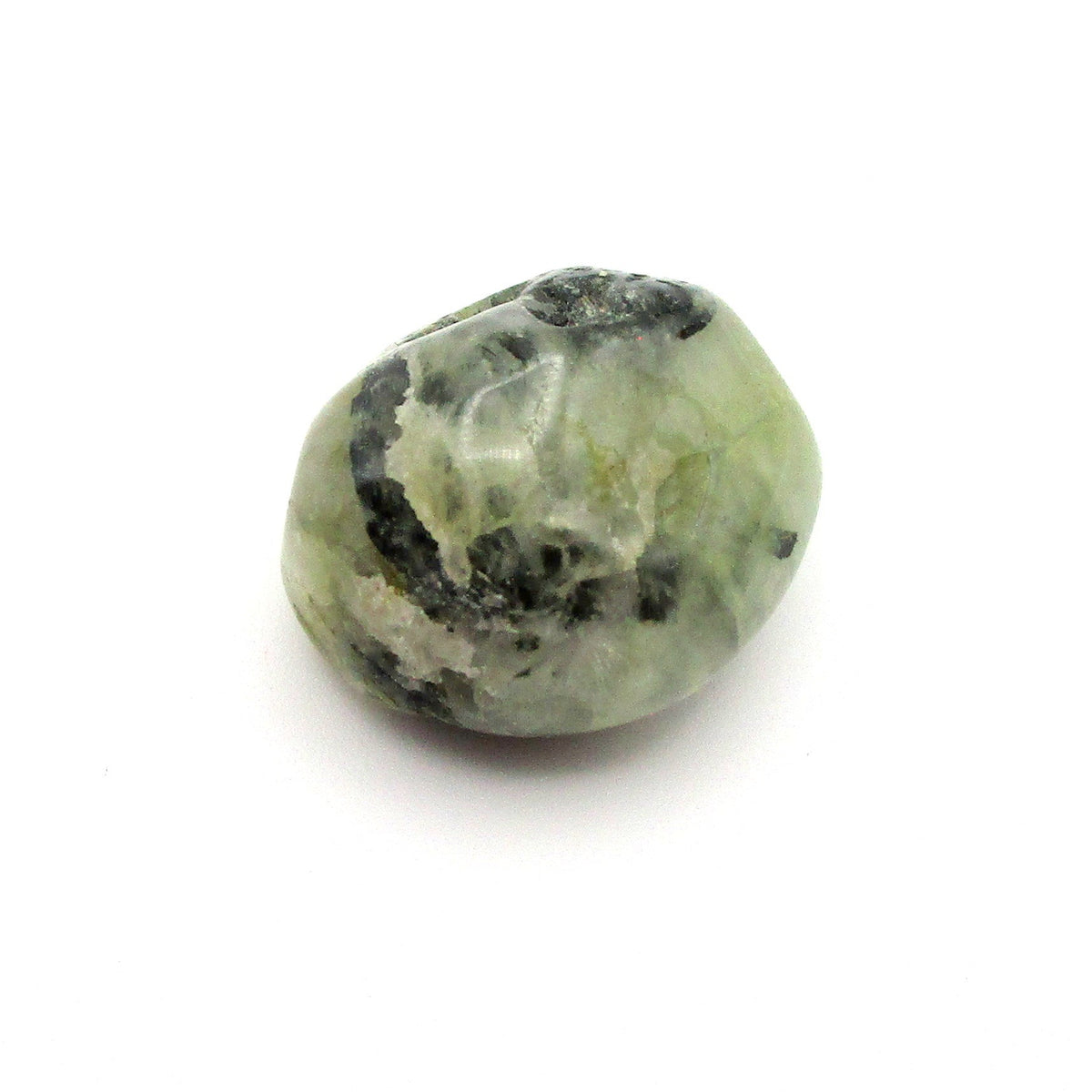 Amphibole Tumbled Stone on a white background