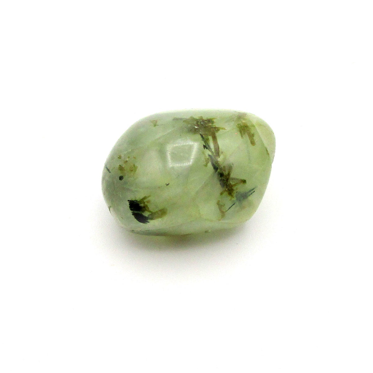 Amphibole Tumbled Stone on a white background