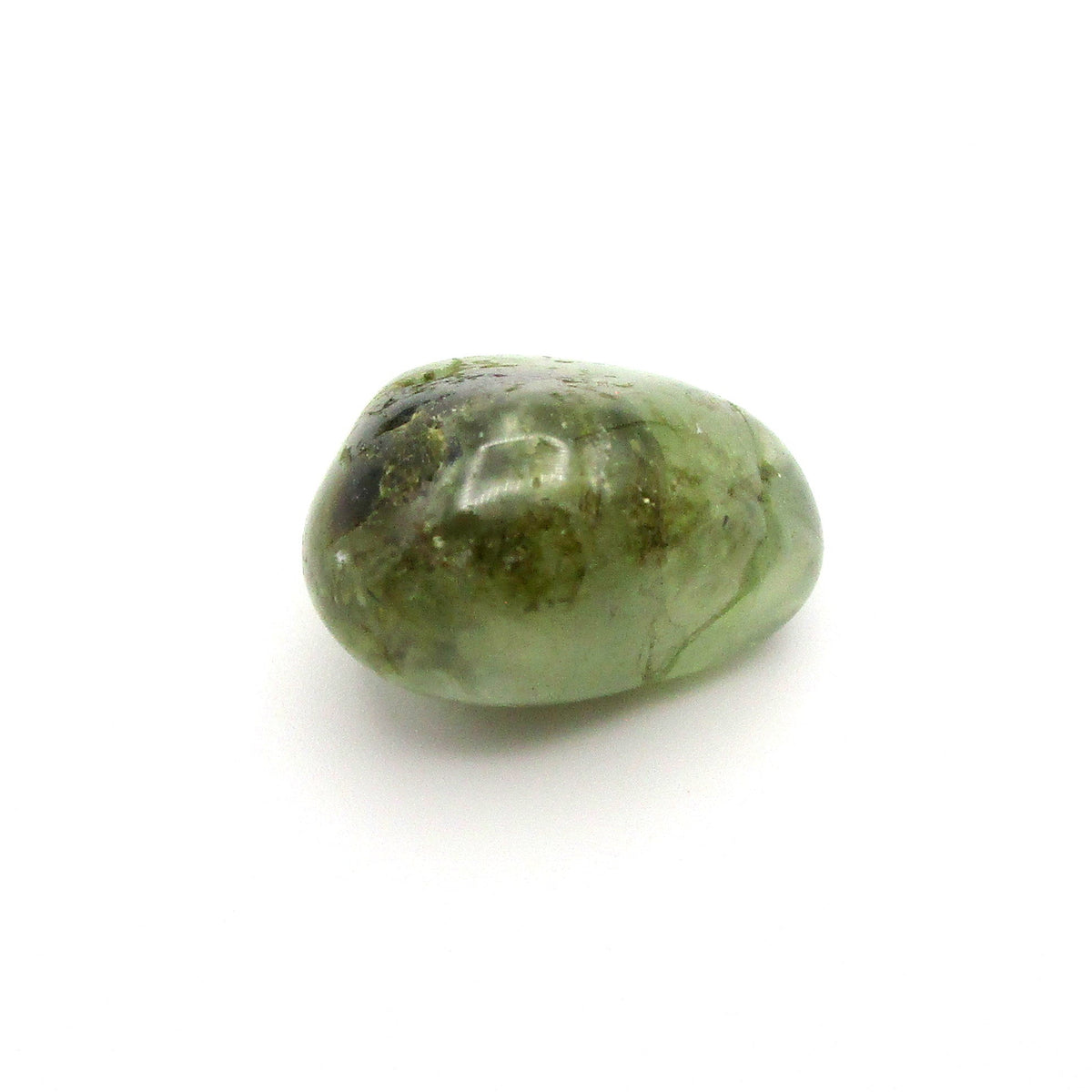 Amphibole Tumbled Stone on a white background
