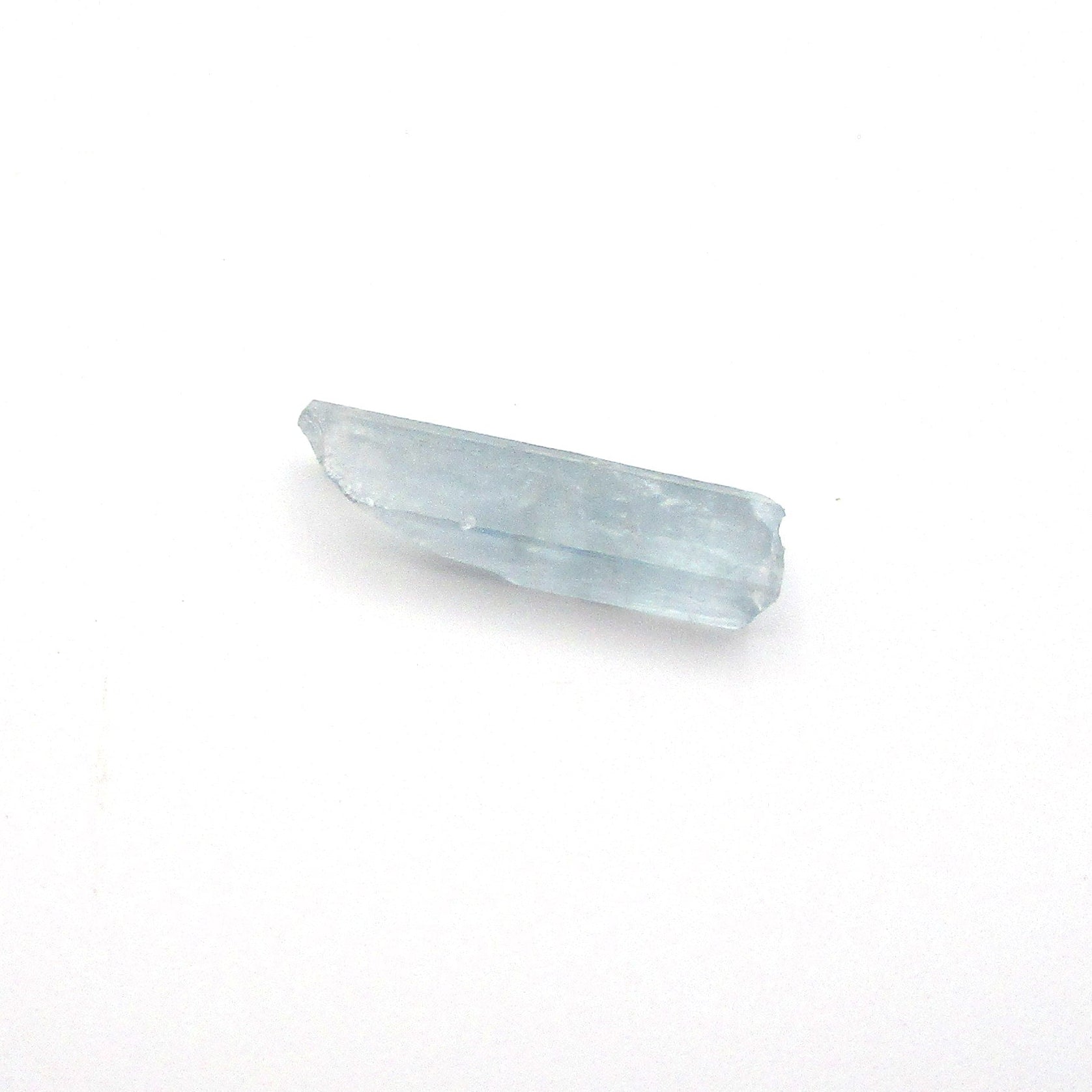 Barite crystal on a white background
