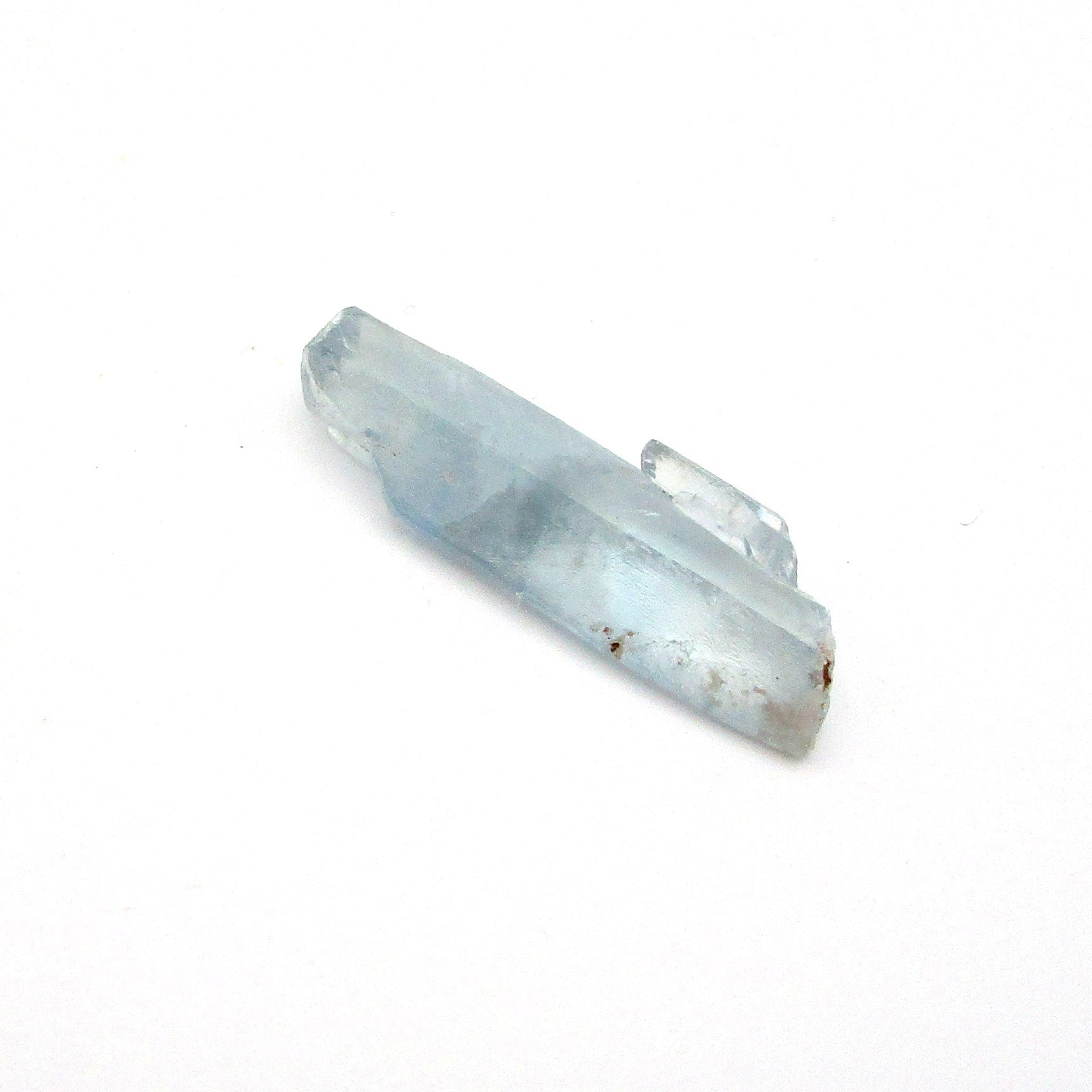 Barite crystal on a white background