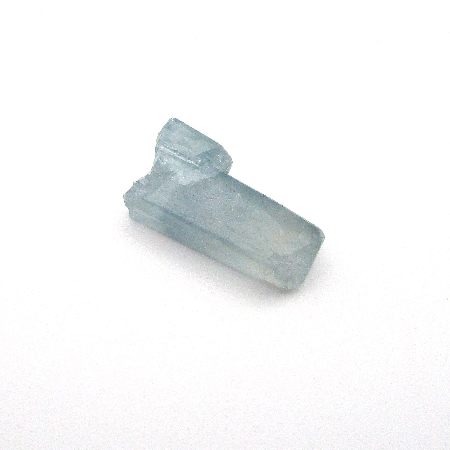 Barite crystal on a white background