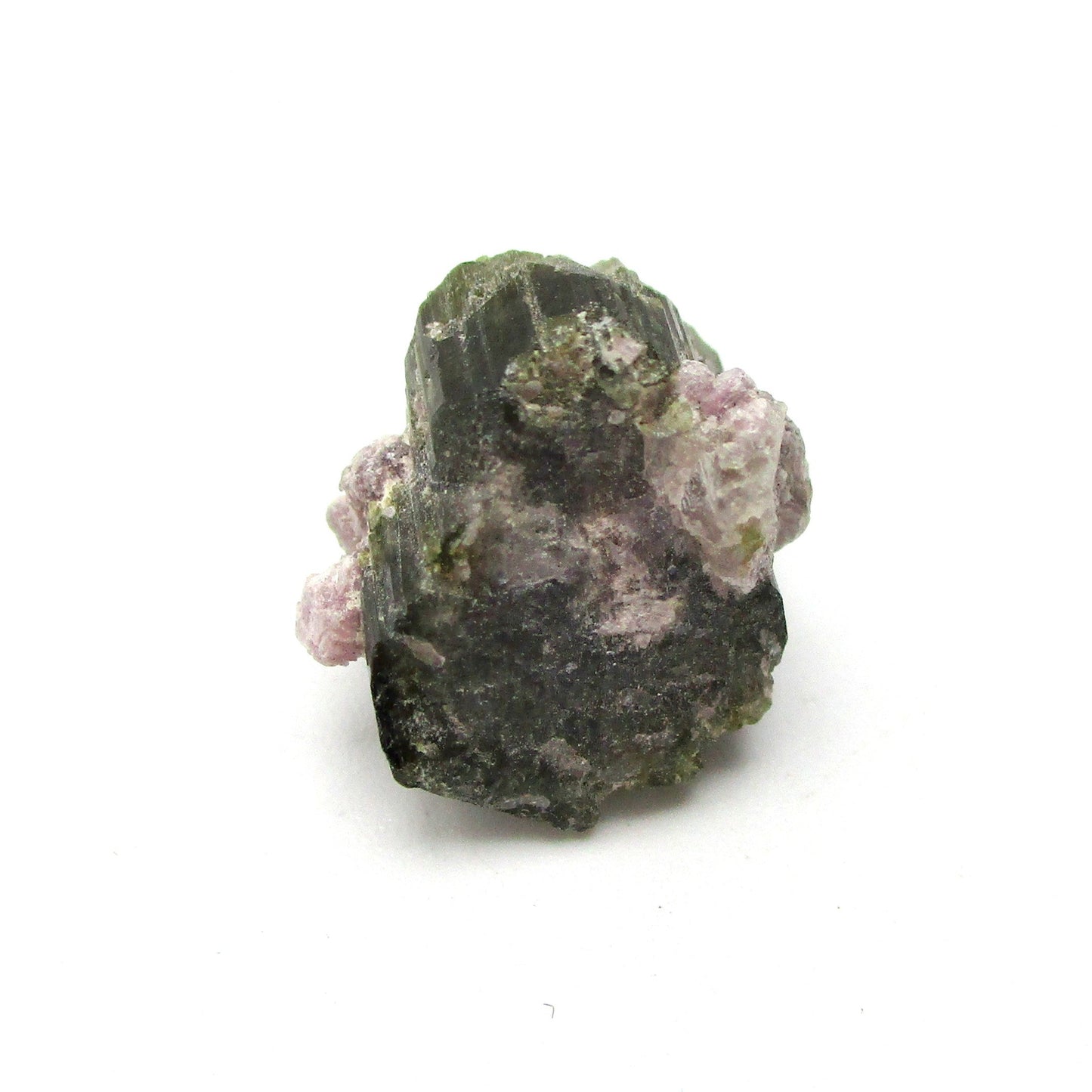 Green Tourmaline with Lepidolite