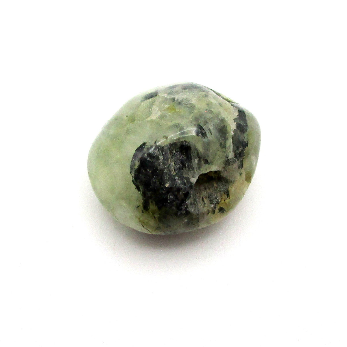 Amphibole Tumbled Stone – Actinolite, Epidote & Clinochlore | Medium (~0.75")