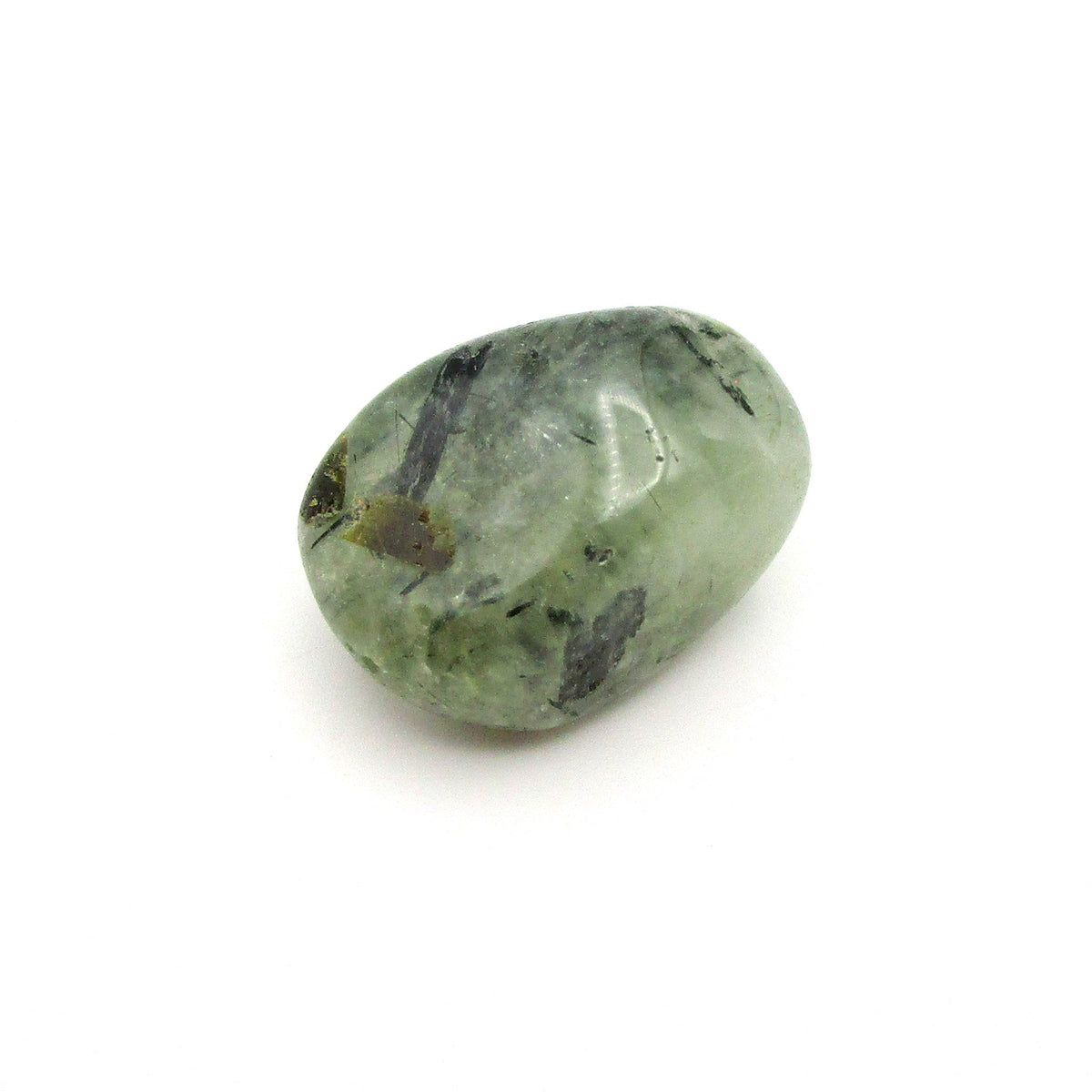 Amphibole Tumbled Stone – Actinolite, Epidote & Clinochlore | Large (~1")
