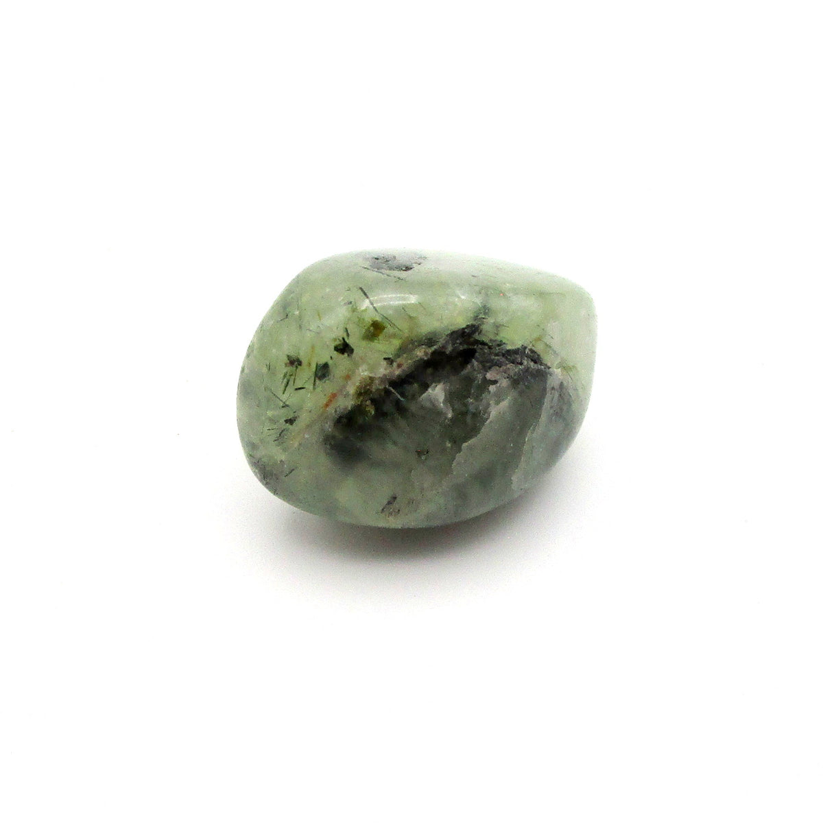 Amphibole Tumbled Stone – Actinolite, Epidote & Clinochlore | Large (~1")