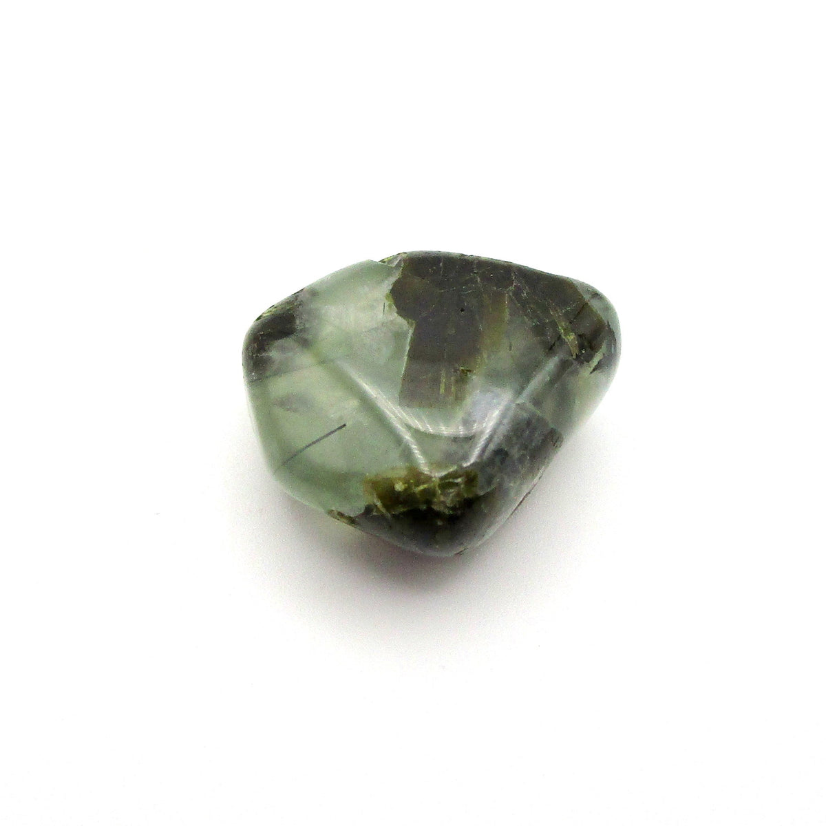 Amphibole Tumbled Stone – Actinolite, Epidote & Clinochlore | Large (~1")