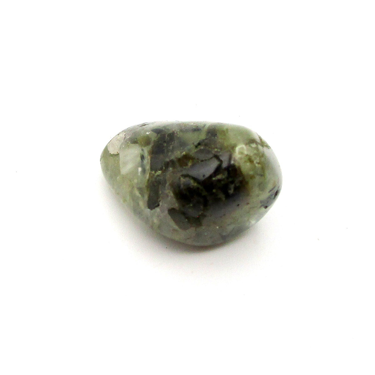 Amphibole Tumbled Stone – Actinolite, Epidote & Clinochlore | Large (~1")