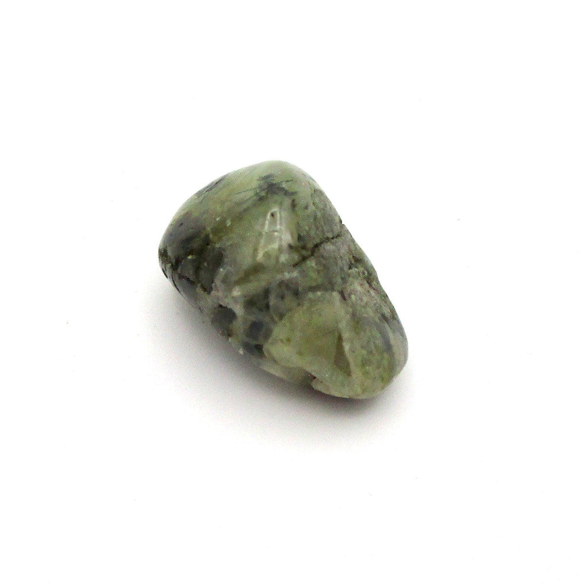 Amphibole Tumbled Stone – Actinolite, Epidote & Clinochlore | Large (~1")