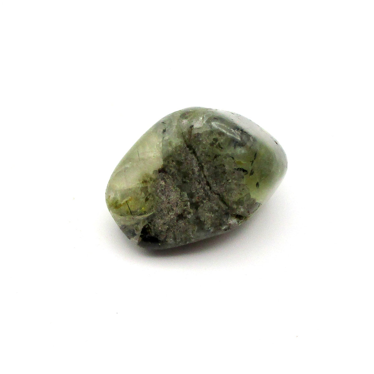 Amphibole Tumbled Stone – Actinolite, Epidote & Clinochlore | Large (~1")