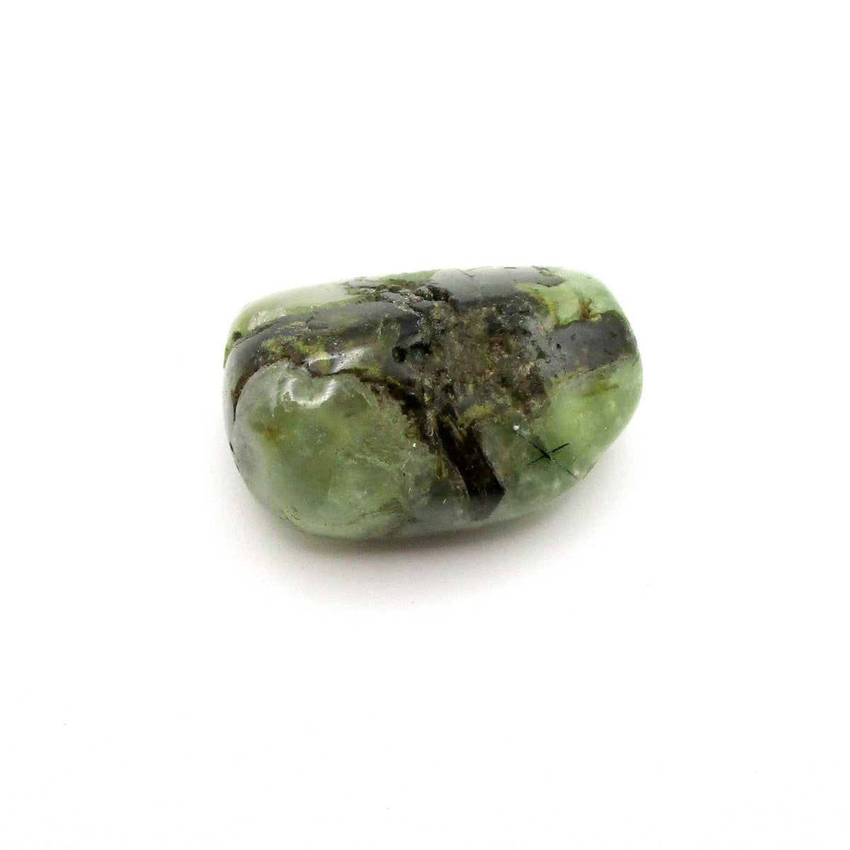 Amphibole Tumbled Stone – Actinolite, Epidote & Clinochlore | Large (~1")