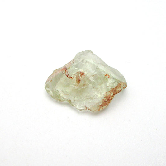 Prasiolite on a white background