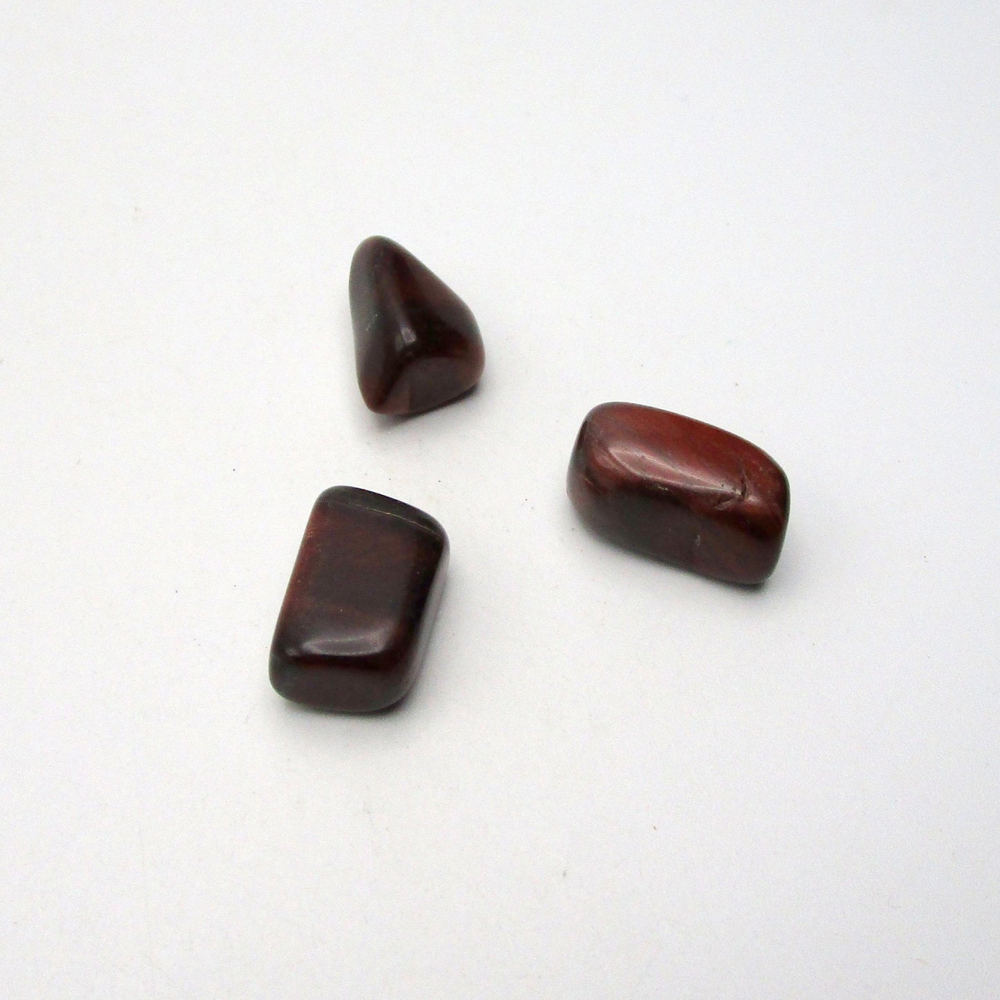 Red Tigers Eye Tumbled Stone Set of 3 – Specimen #13169