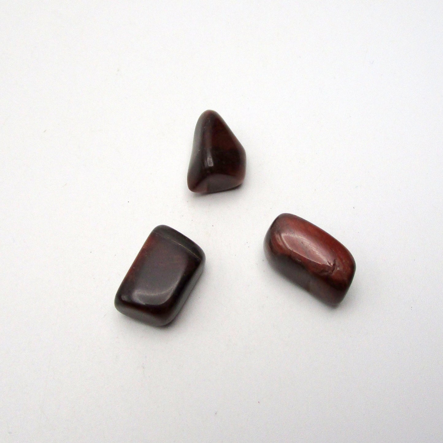 Red Tigers Eye Tumbled Stone Set of 3 – Specimen #13169
