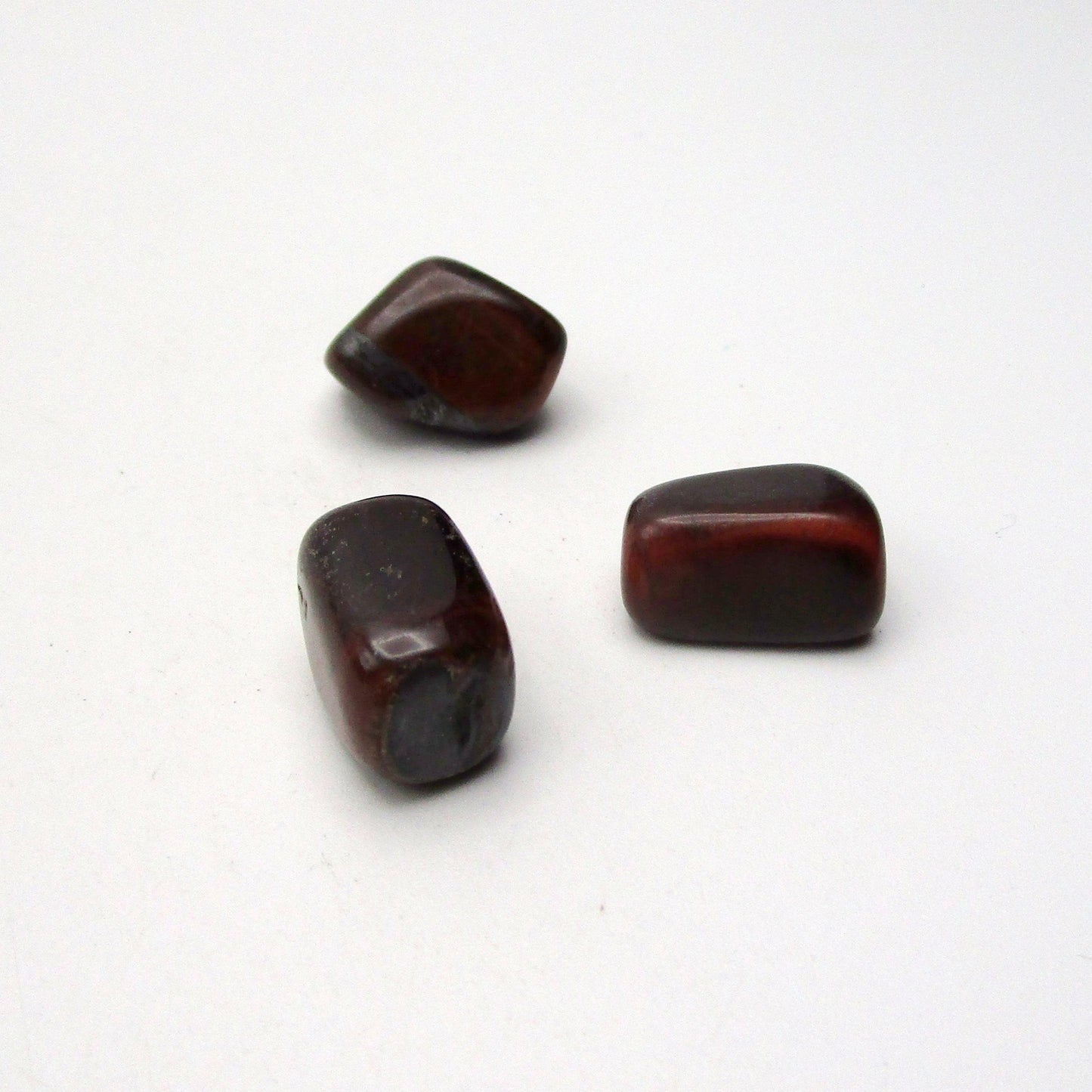 Red Tigers Eye Tumbled Stone Set of 3 – Specimen #13042