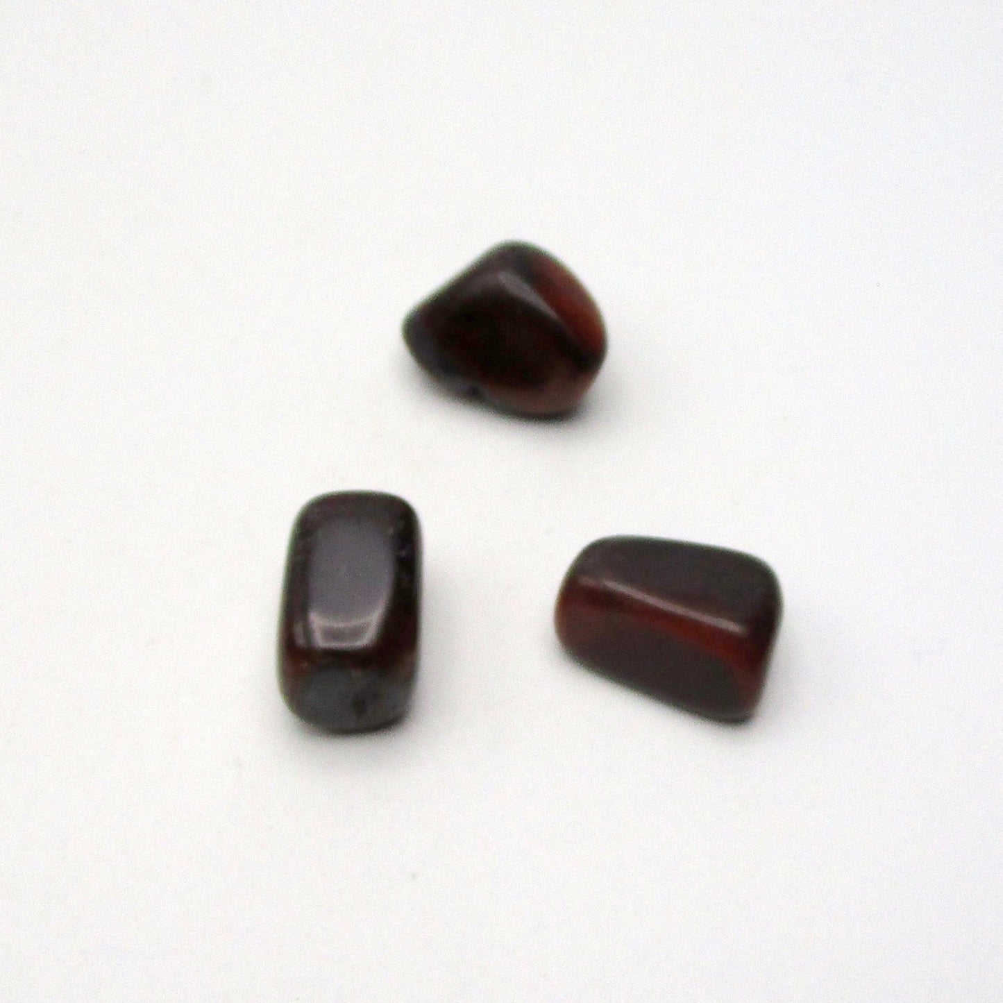 Red Tigers Eye Tumbled Stone Set of 3 – Specimen #13042