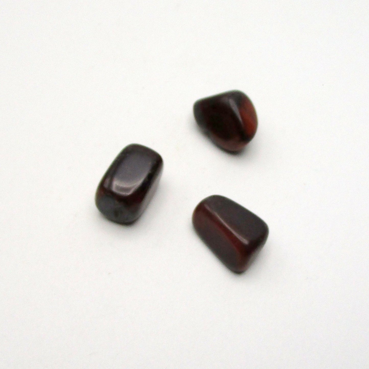 Red Tigers Eye Tumbled Stone Set of 3 – Specimen #13042