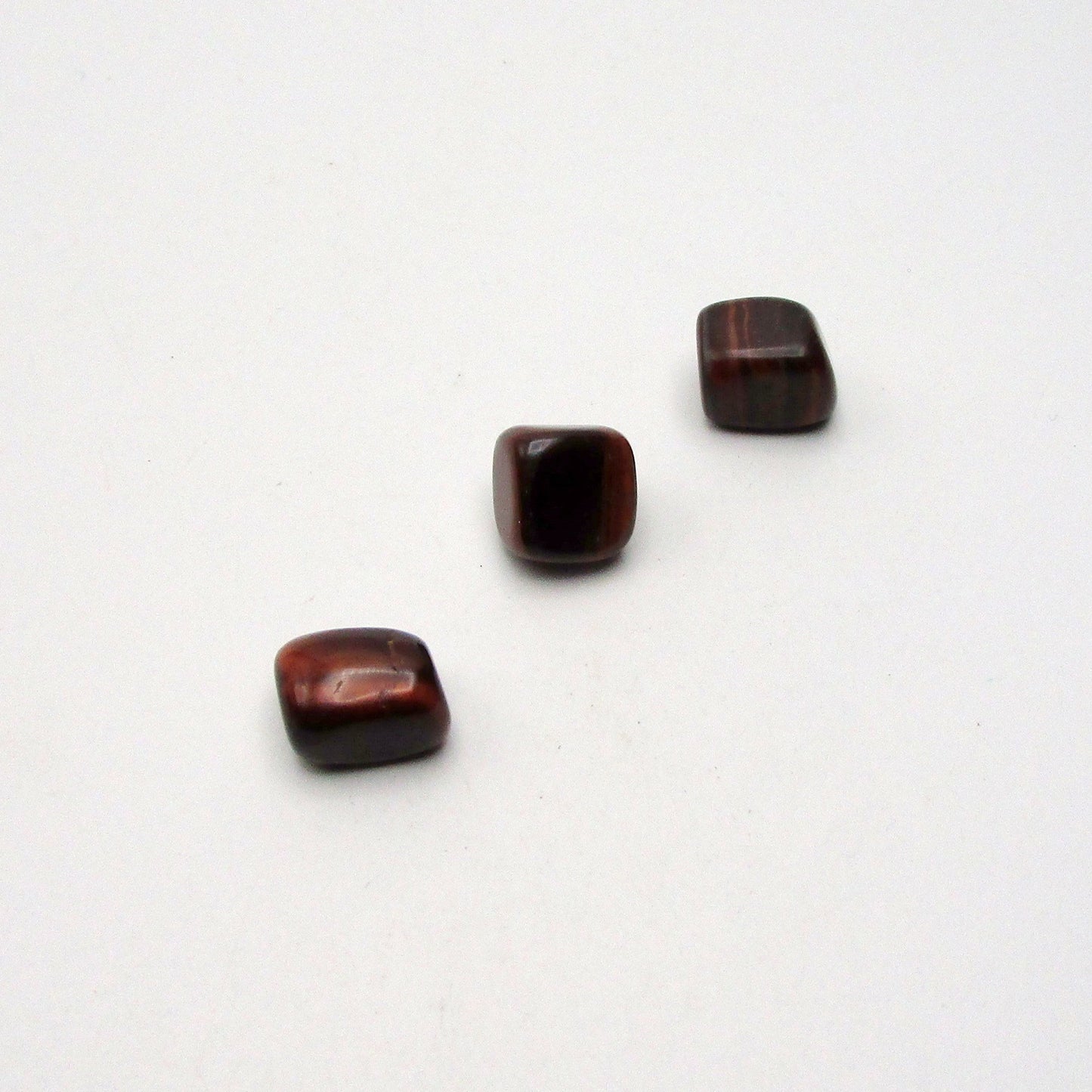 Red Tigers Eye Tumbled Stone Set of 3 – Specimen #13036