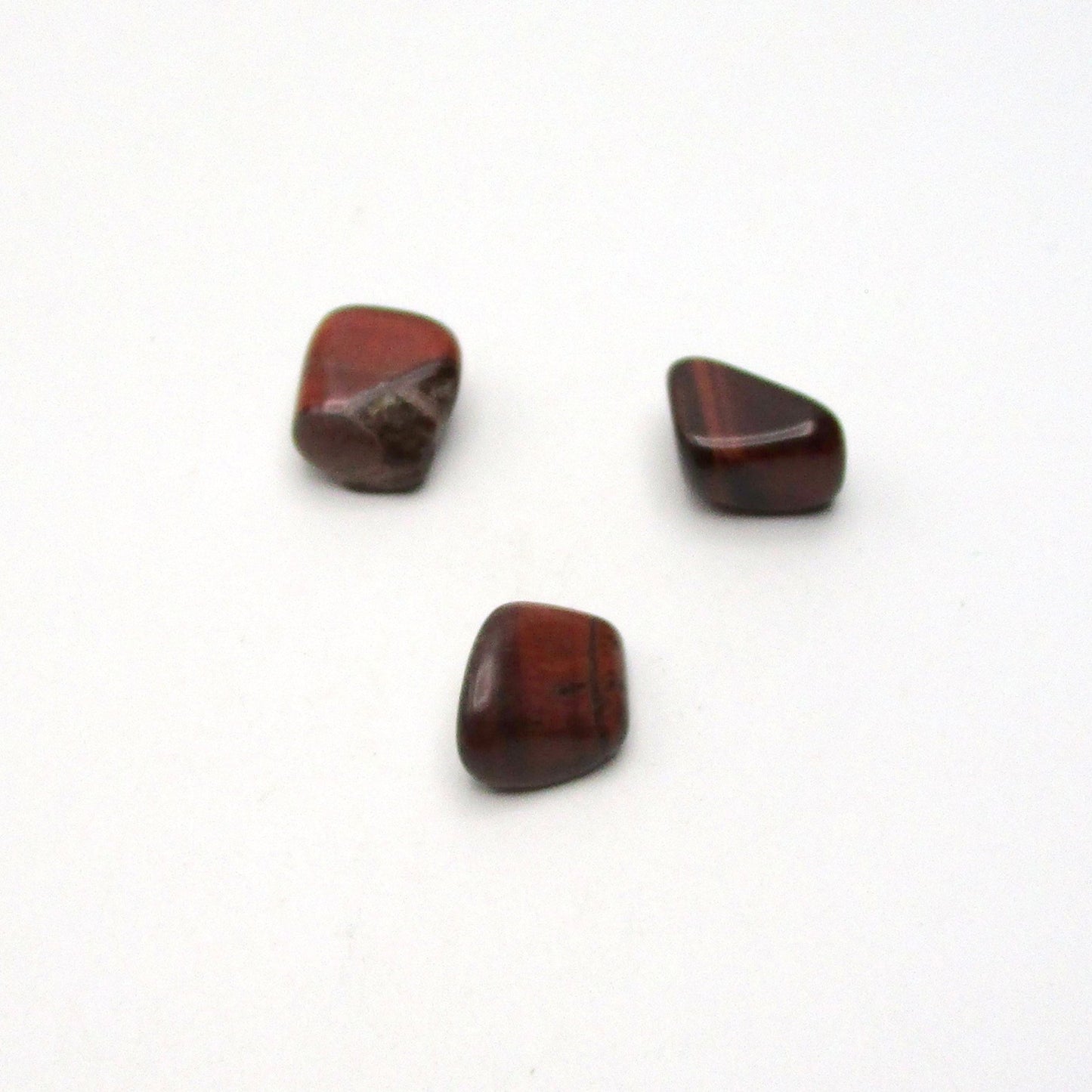 Red Tigers Eye Tumbled Stone Set of 3 – Specimen #13168