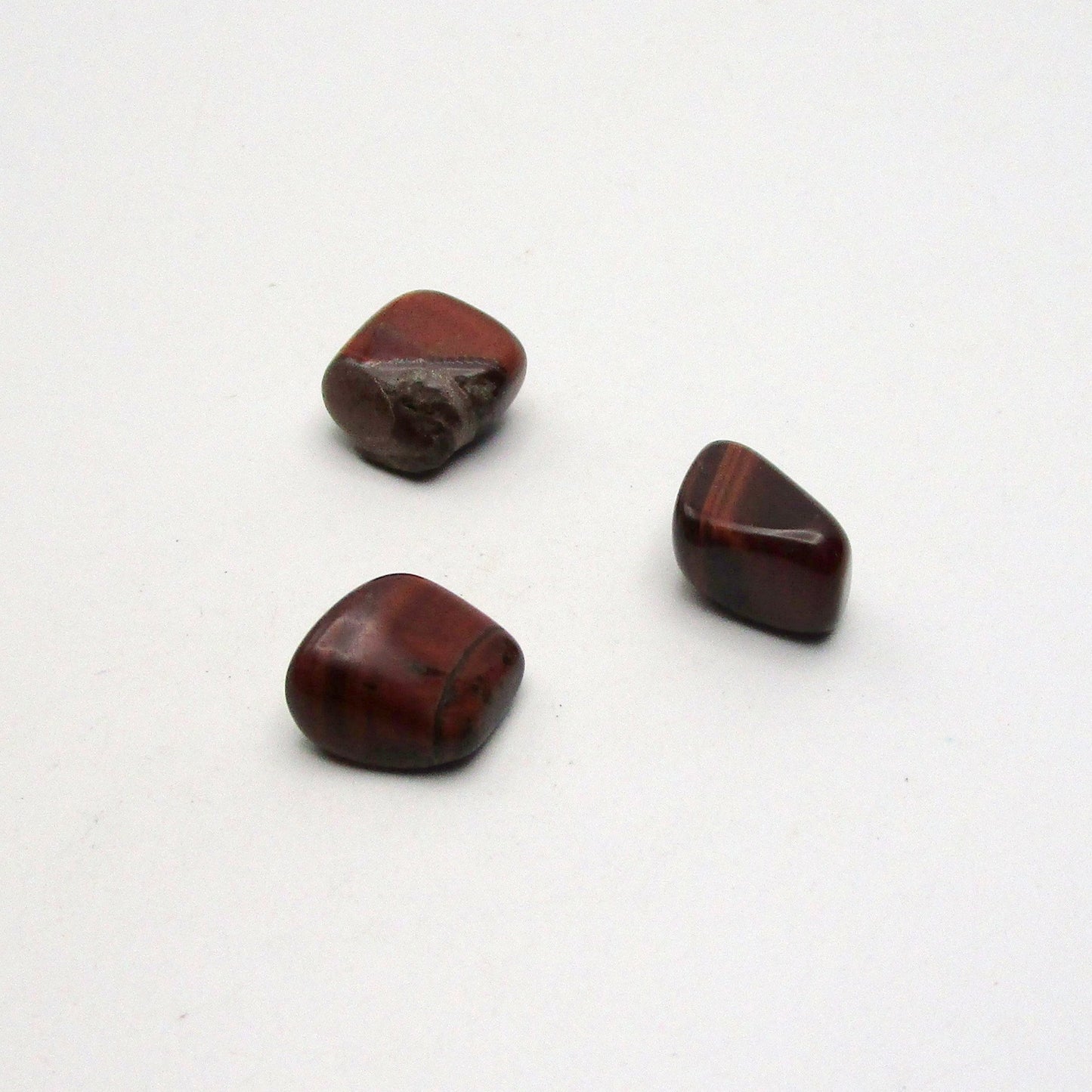 Red Tigers Eye Tumbled Stone Set of 3 – Specimen #13168