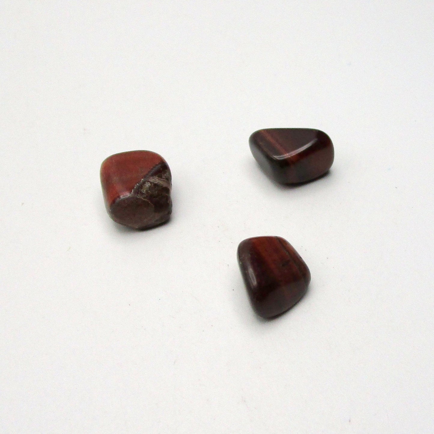 Red Tigers Eye Tumbled Stone Set of 3 – Specimen #13168