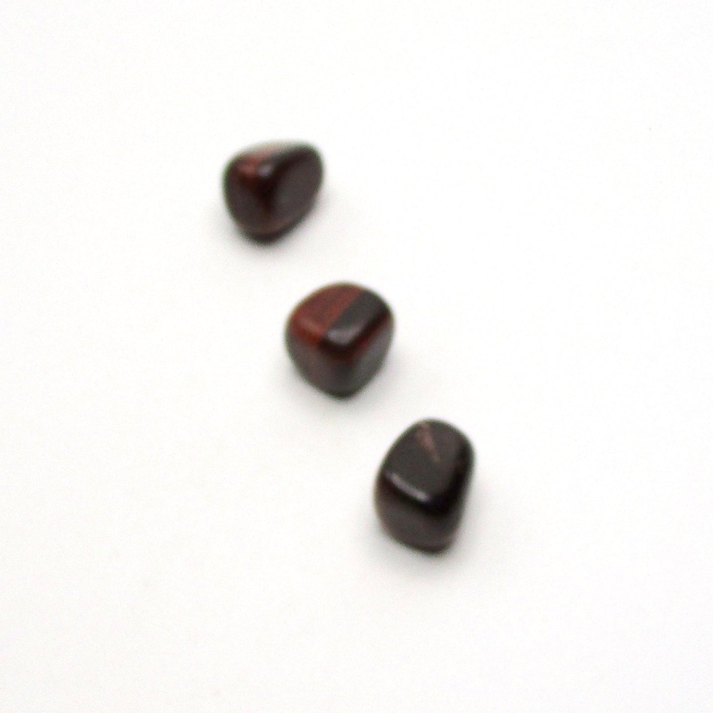 Red Tigers Eye Tumbled Stone Set of 3 – Specimen #13041