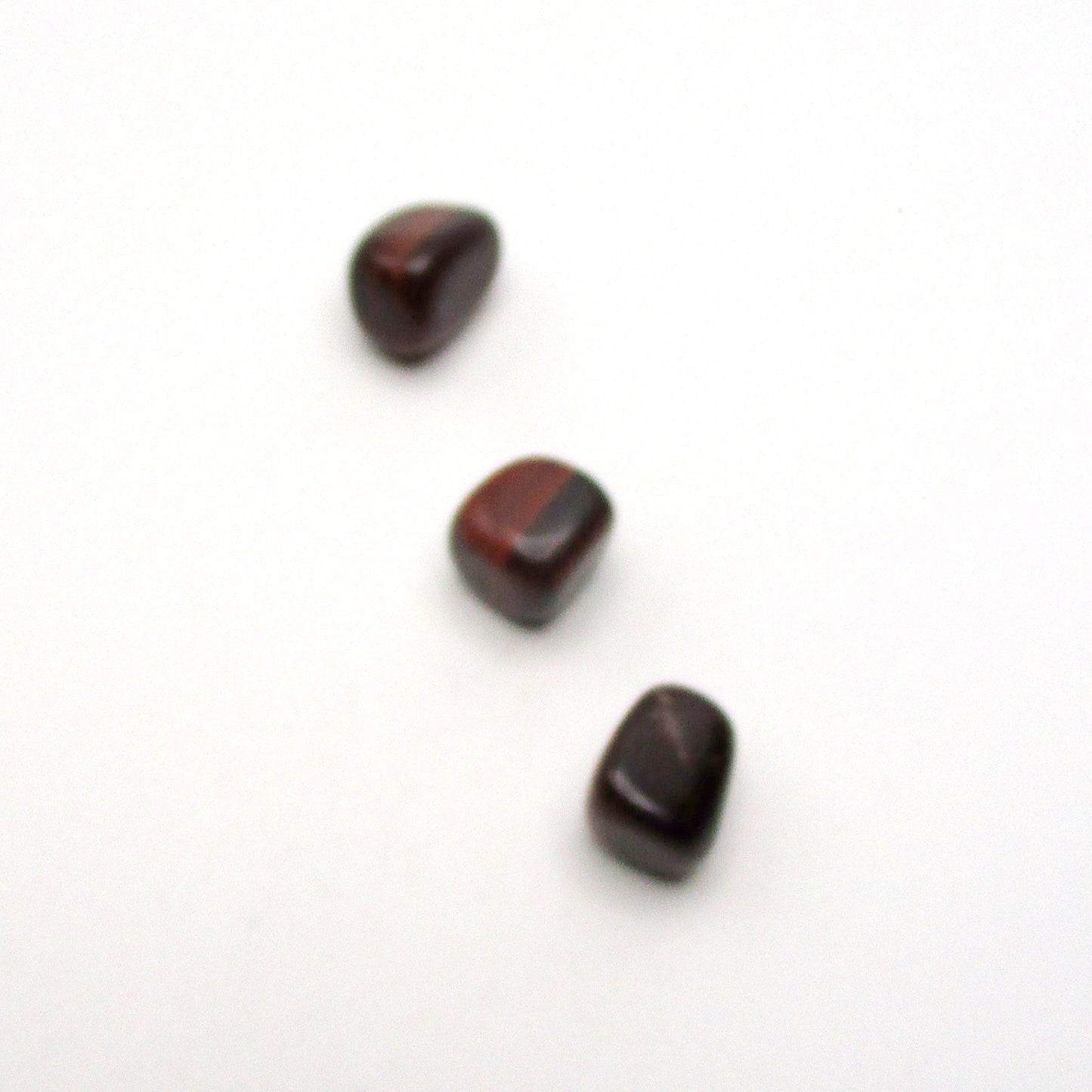 Red Tigers Eye Tumbled Stone Set of 3 – Specimen #13041