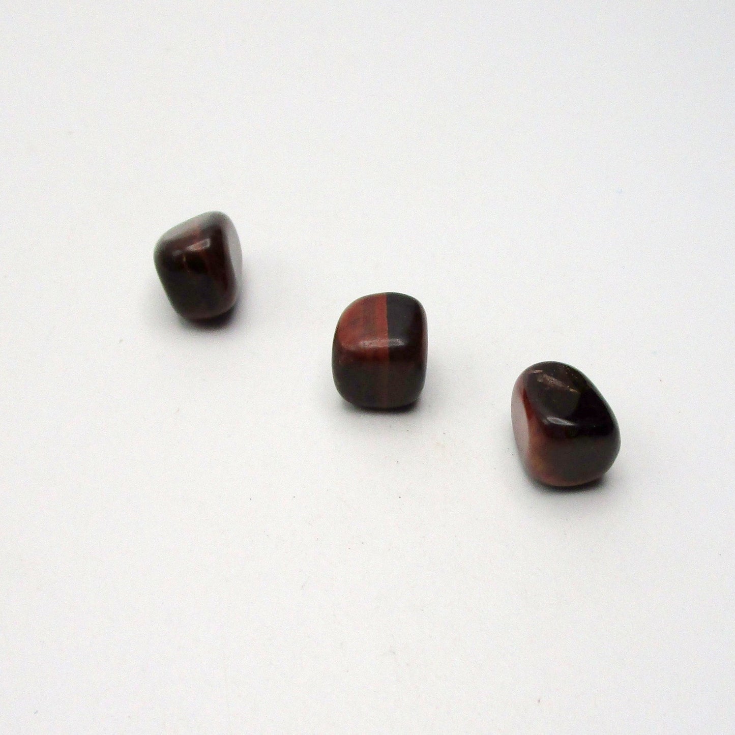 Red Tigers Eye Tumbled Stone Set of 3 – Specimen #13041