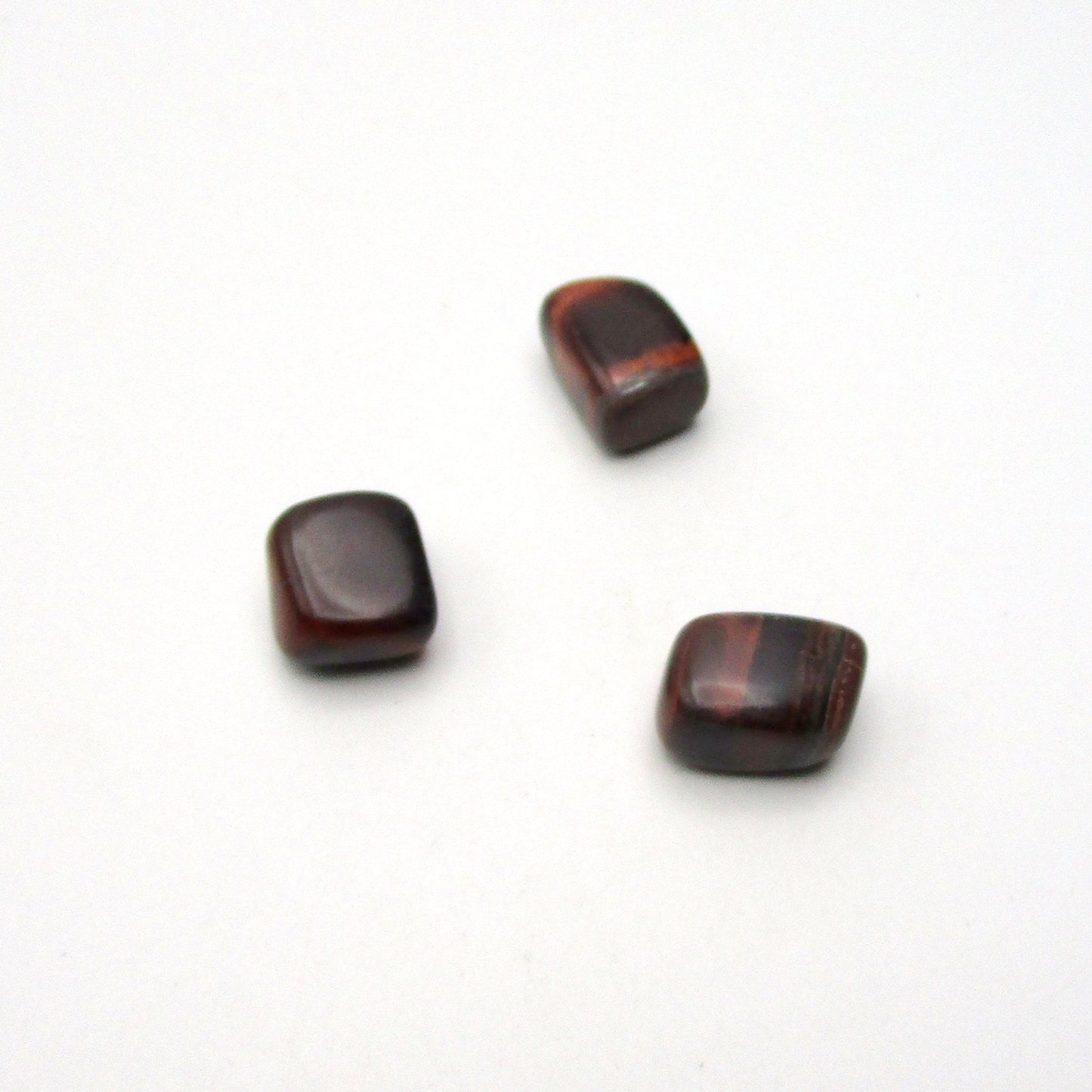 Red Tigers Eye Tumbled Stone Set of 3 – Specimen #13040