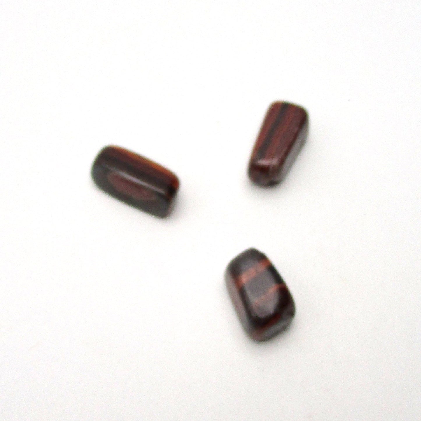 Red Tigers Eye Tumbled Stone Set of 3 – Specimen #13038