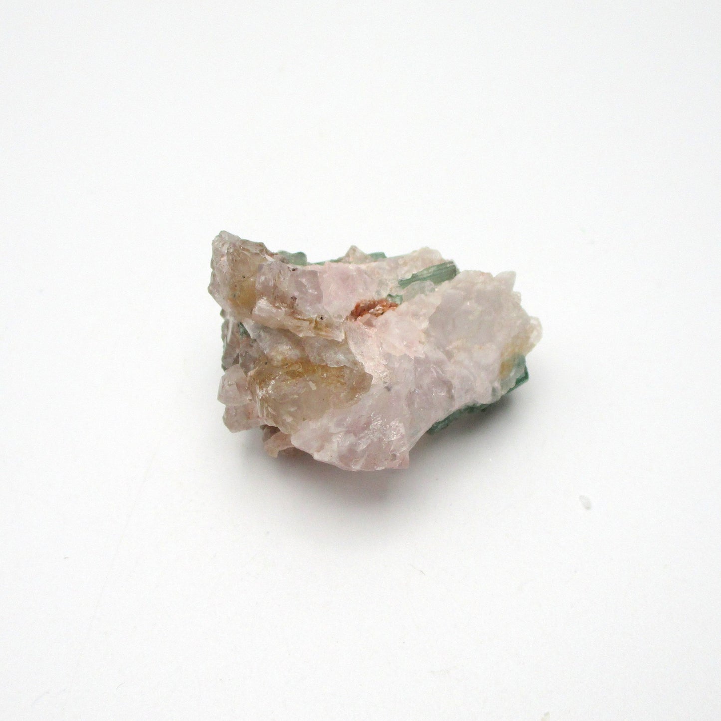 Rose Quartz with Citrine and Green Tourmaline