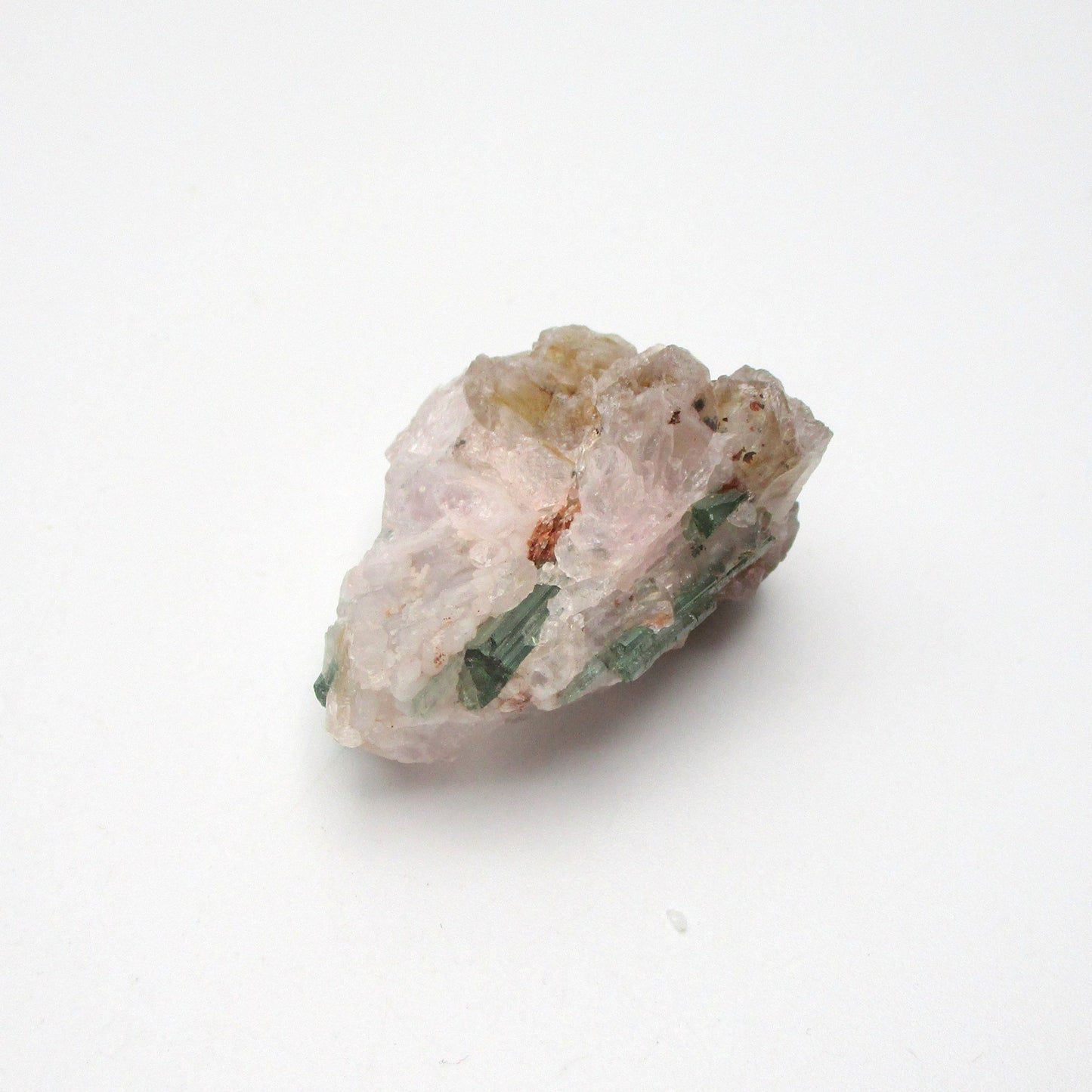 Rose Quartz with Citrine and Green Tourmaline