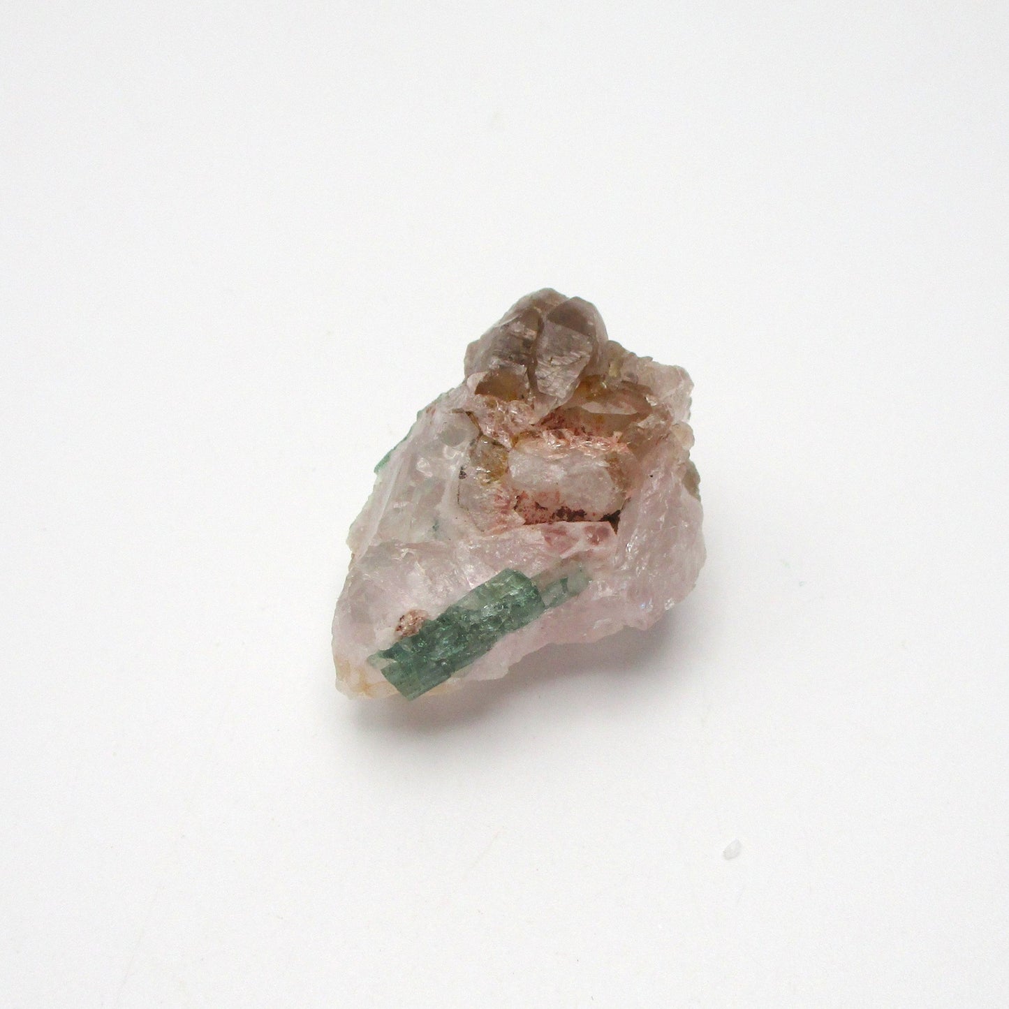 Rose Quartz with Citrine and Green Tourmaline