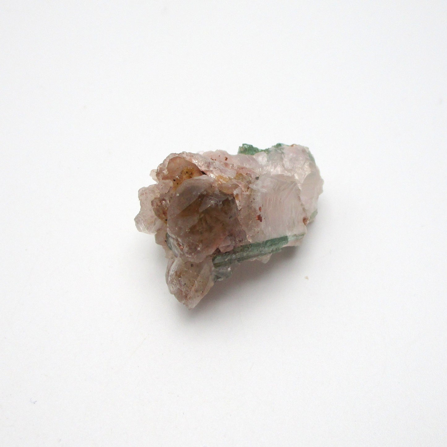 Rose Quartz with Citrine and Green Tourmaline