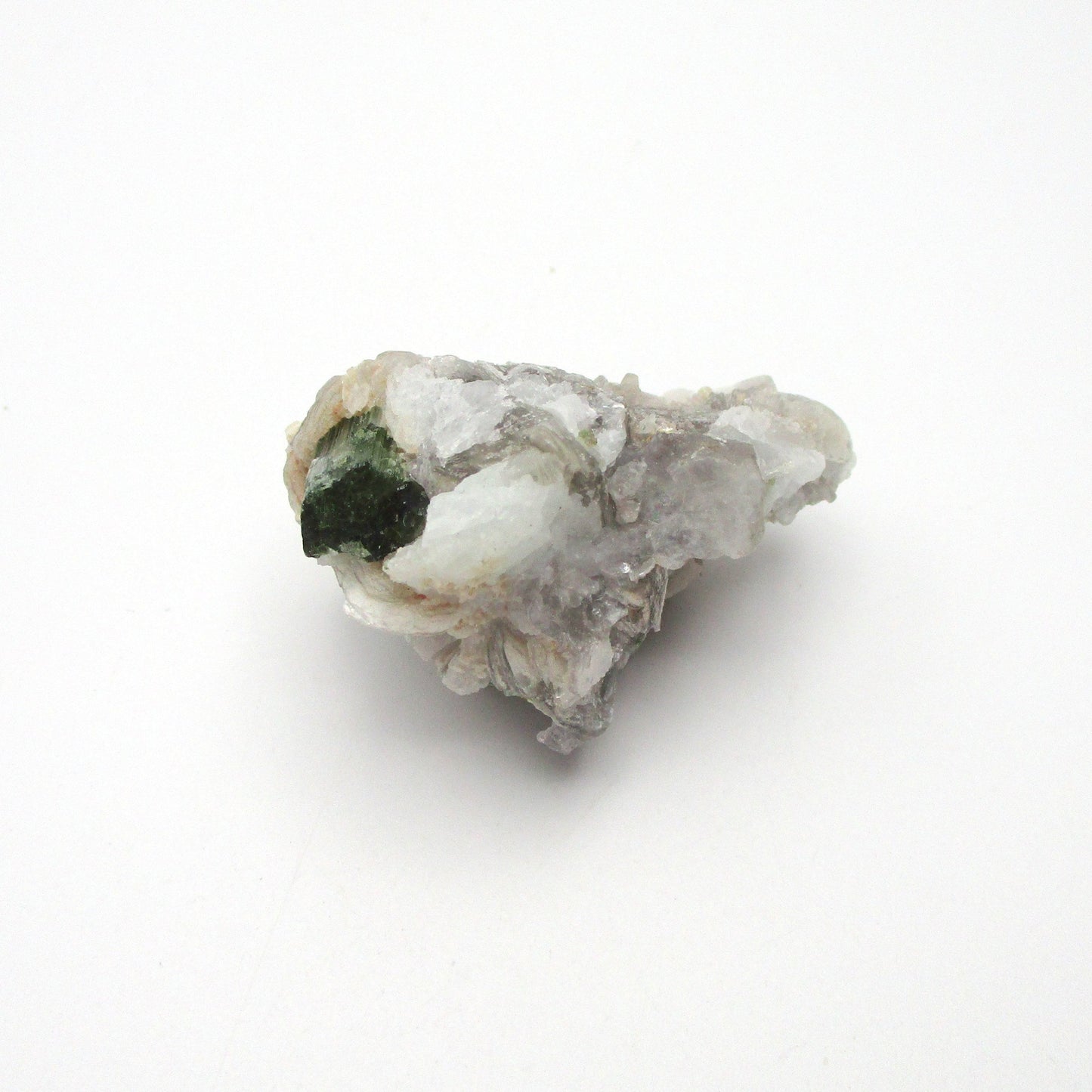 Green Tourmaline with Mica