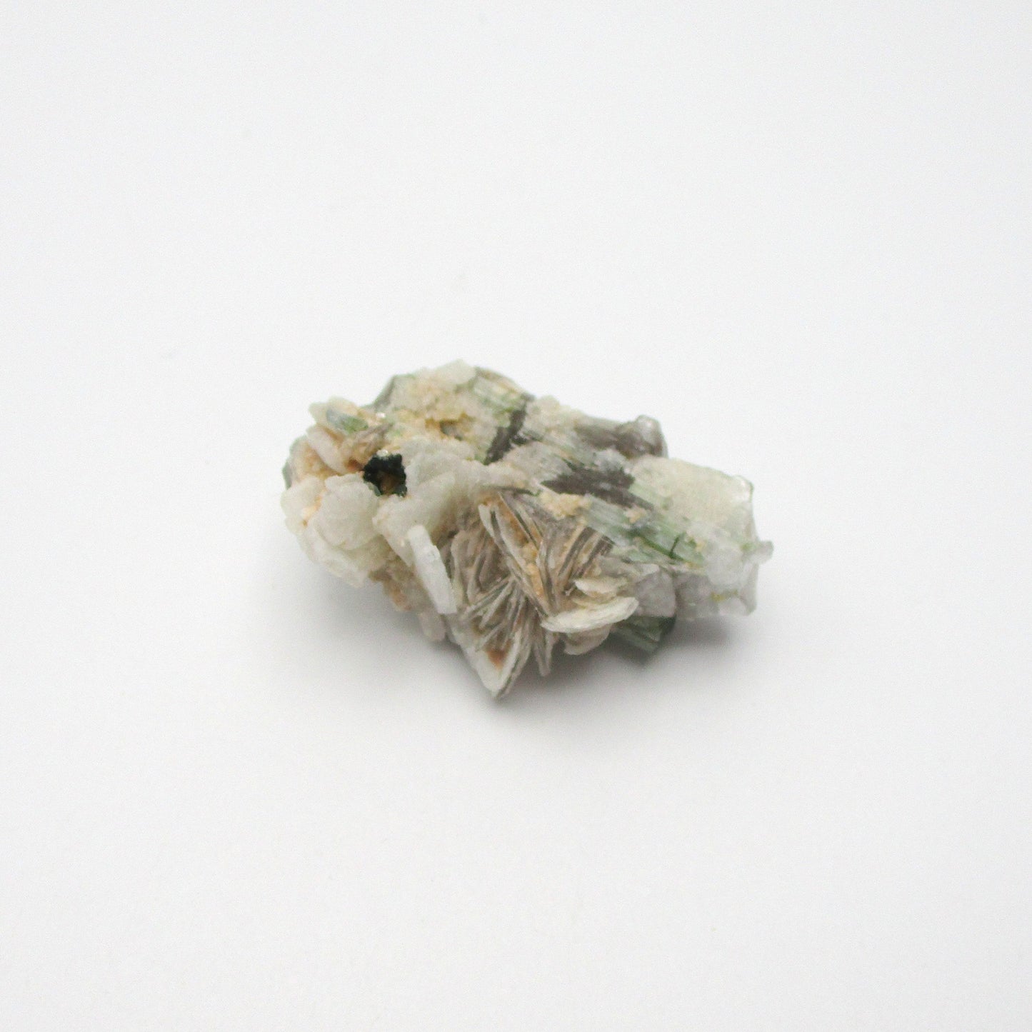 Green Tourmaline with Mica