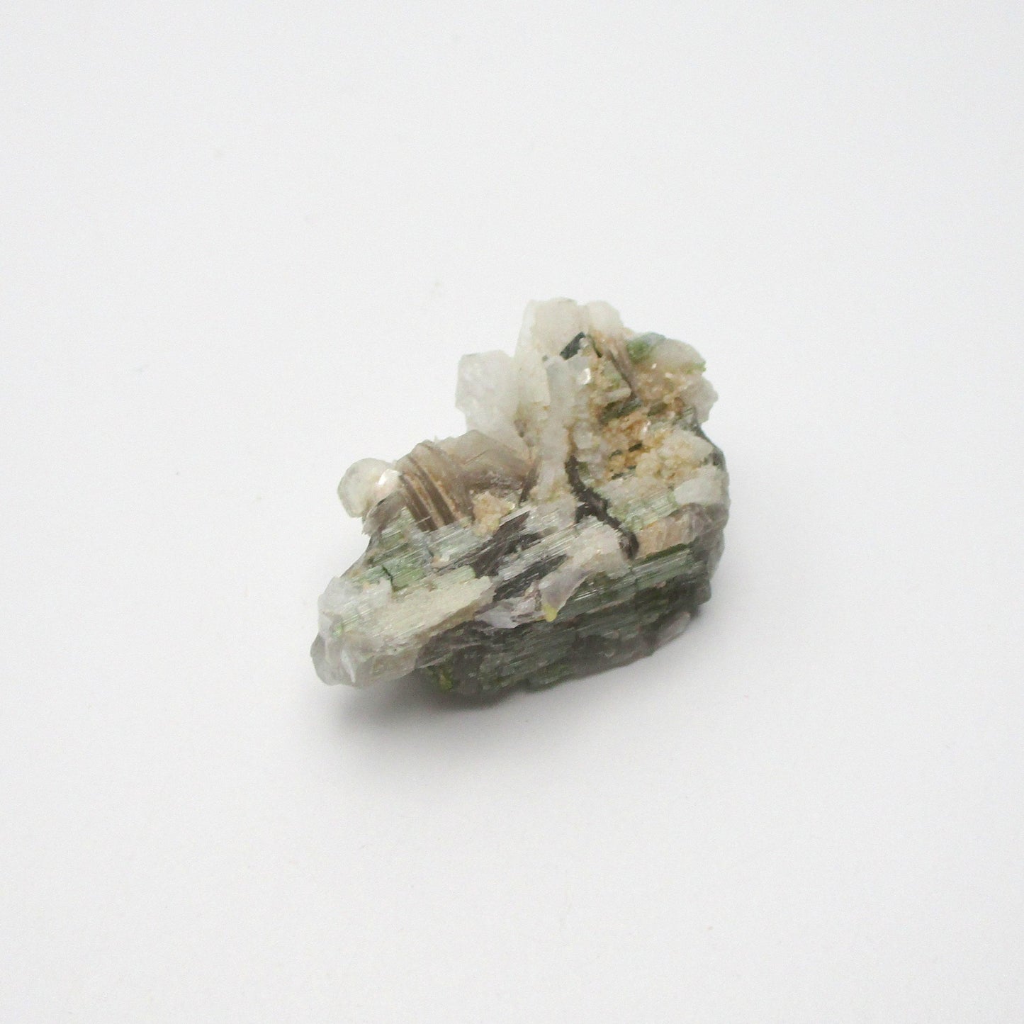 Green Tourmaline with Mica